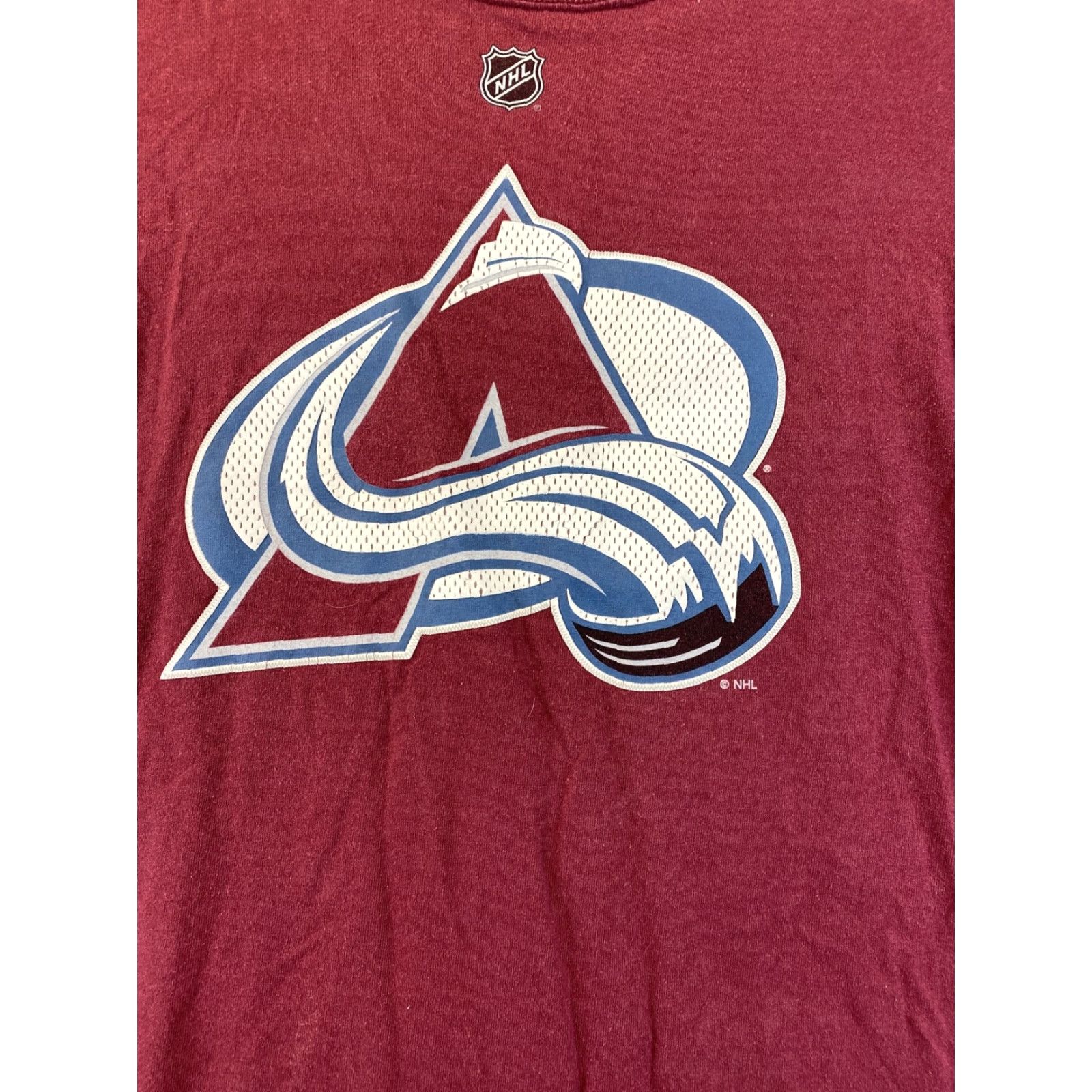 Reebok VINTAGE Reebok Avalanche Men's T-Shirt Long Sleeve Crew Neck Maroon Size M 78-7 Hockey Logo Cotton Polyester Shirt Mens Size US M / EU 48-50 / 2 - 2 Thumbnail