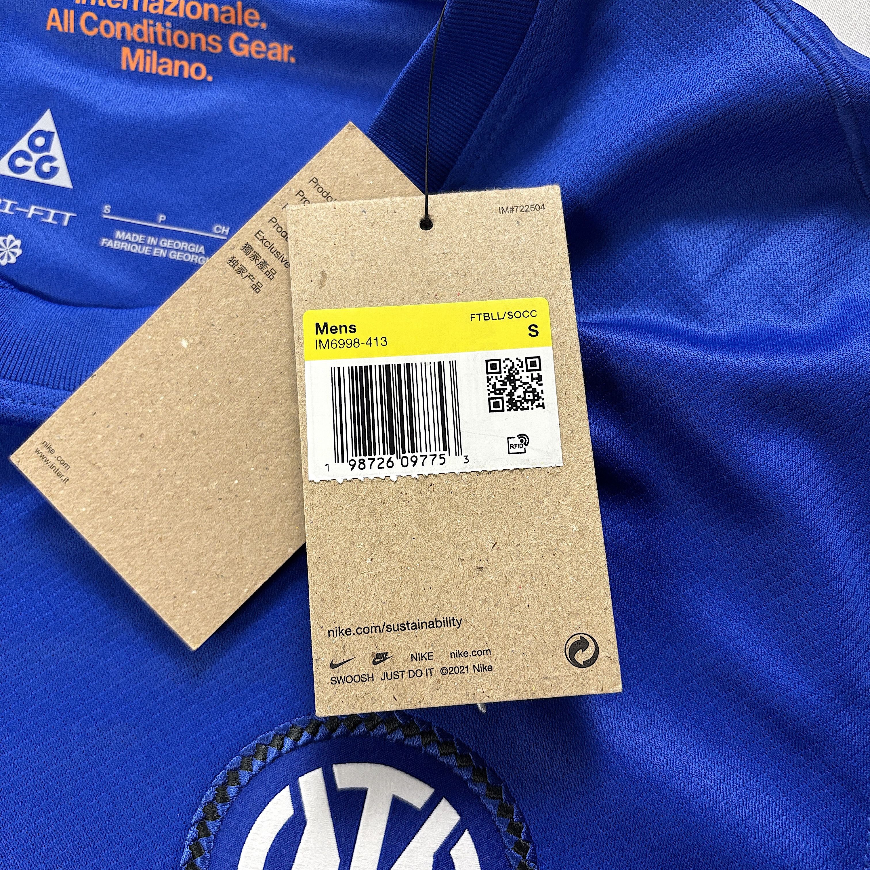 Nike ACG Nike Mens ACG Inter Milan Jersey Sz S New Size US S / EU 44-46 / 1 - 5 Thumbnail
