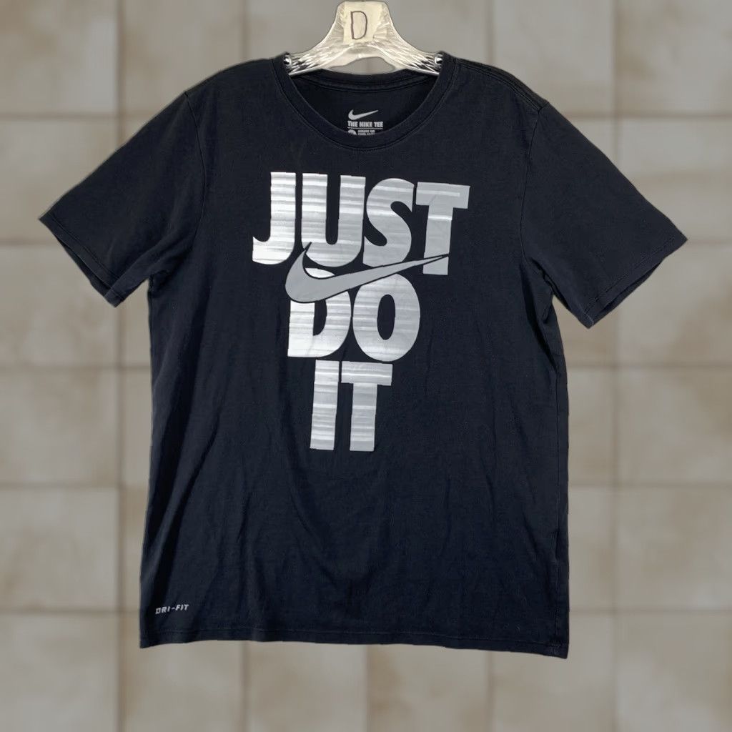 Nike Nike Shirt Adult Medium Athletic T-Shirt Dri-Fit Just Do It Graphic Black Mens M Size US M / EU 48-50 / 2 - 1 Thumbnail