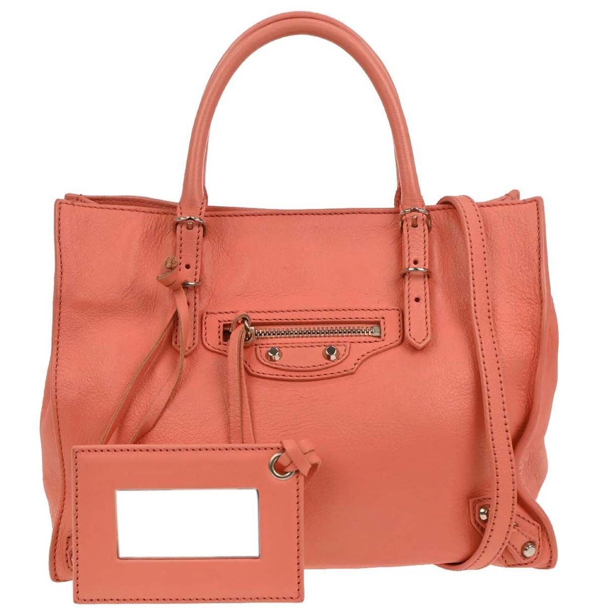 Balenciaga Balenciaga Papier A4 Zip Around Classic Studs Bag Leather Size ONE SIZE - 1 Thumbnail