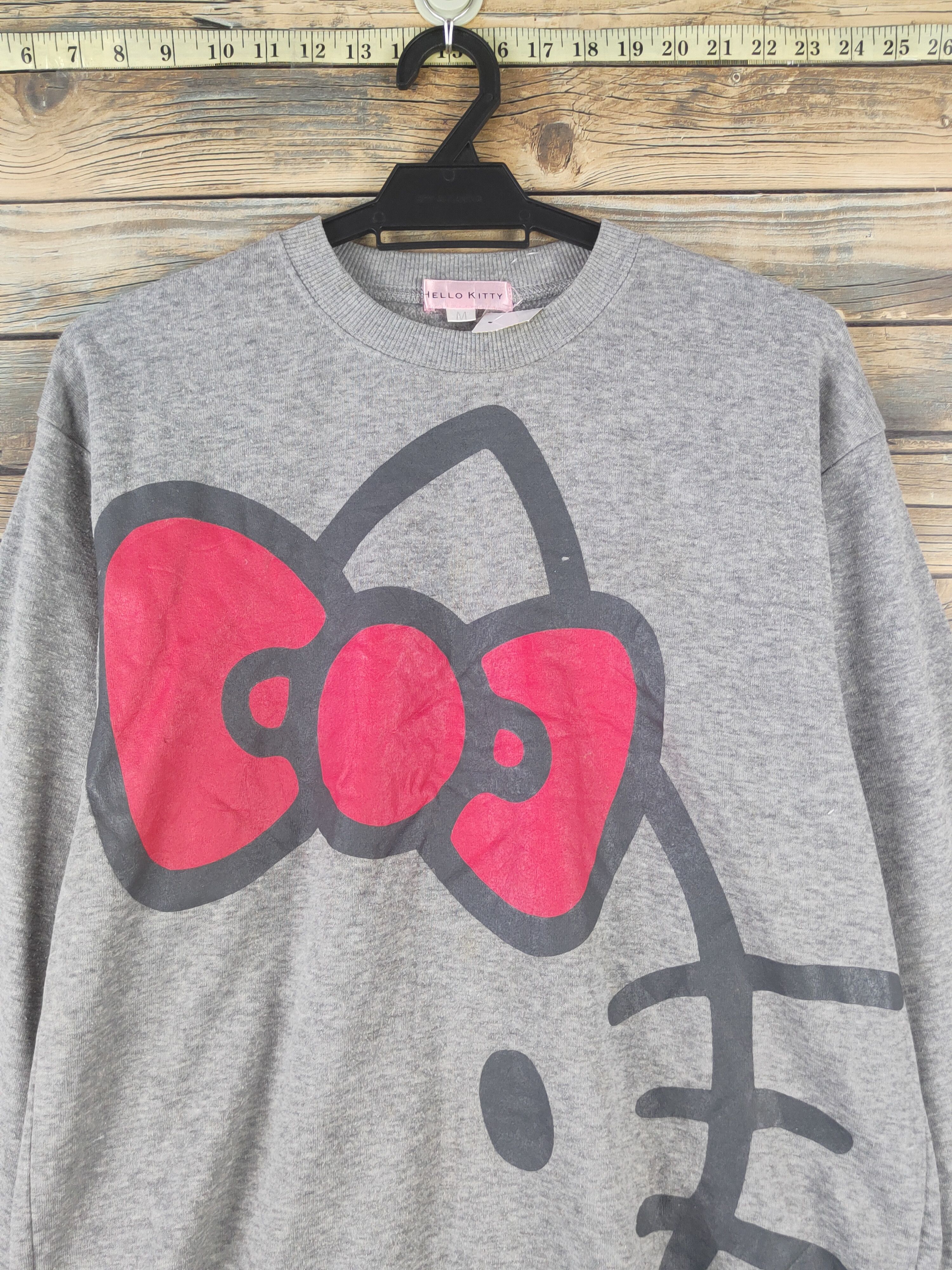 Japanese Brand × Vintage DL Hello Kitty vintage Gray Sweatshirts #821 Size M / US 6-8 / IT 42-44 - 2 Thumbnail