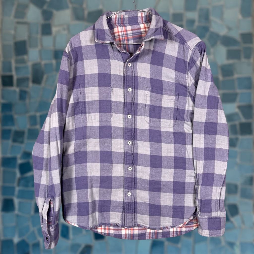 Faherty Faherty Shirt Mens M Buffalo Plaid Reversible Long Sleeve Flannel Organic Cotton Size US M / EU 48-50 / 2 - 1 Thumbnail