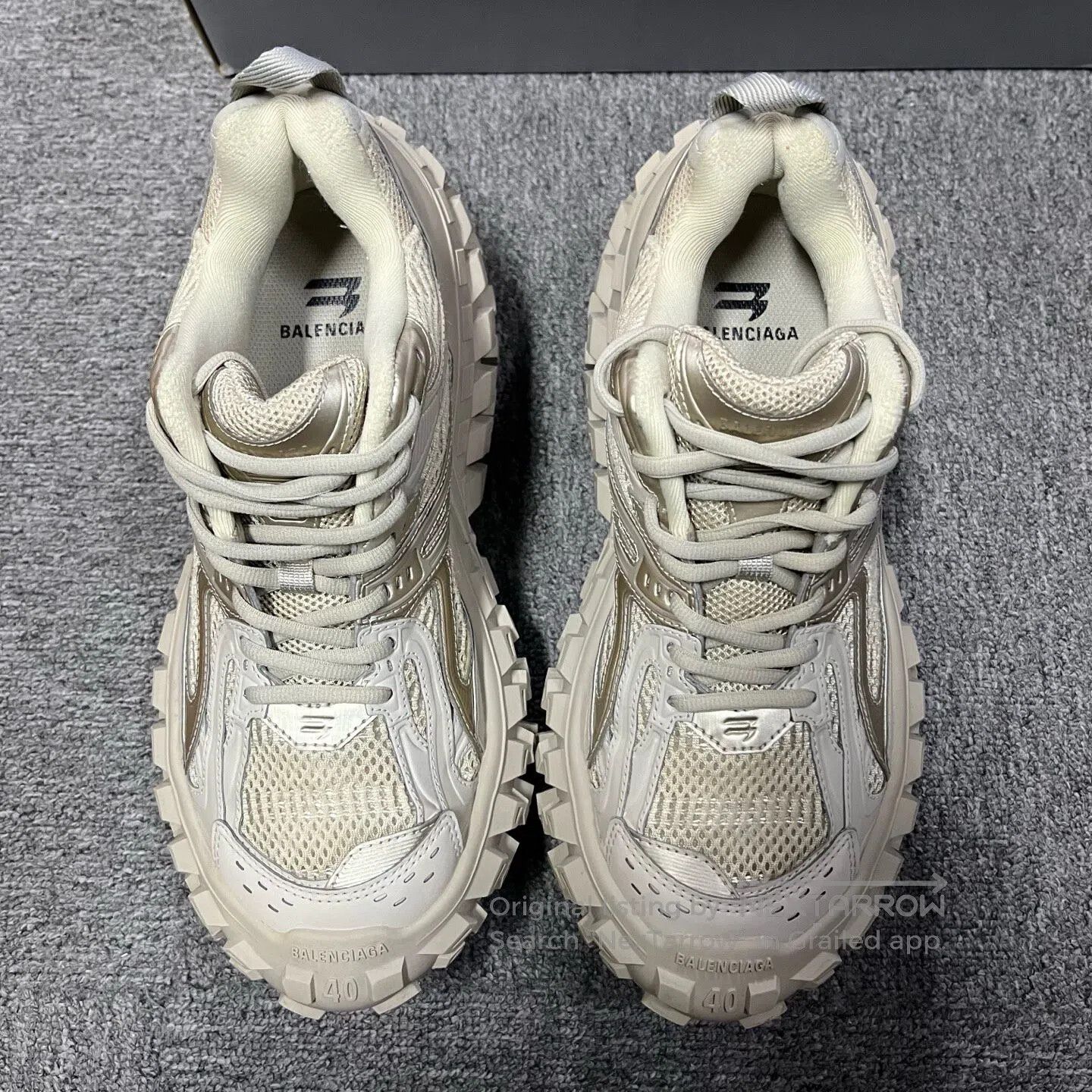 Balenciaga Balenciaga Light brown Retro, aged-looking low-top dad sho Size US 5 / IT 35 - 3 Thumbnail