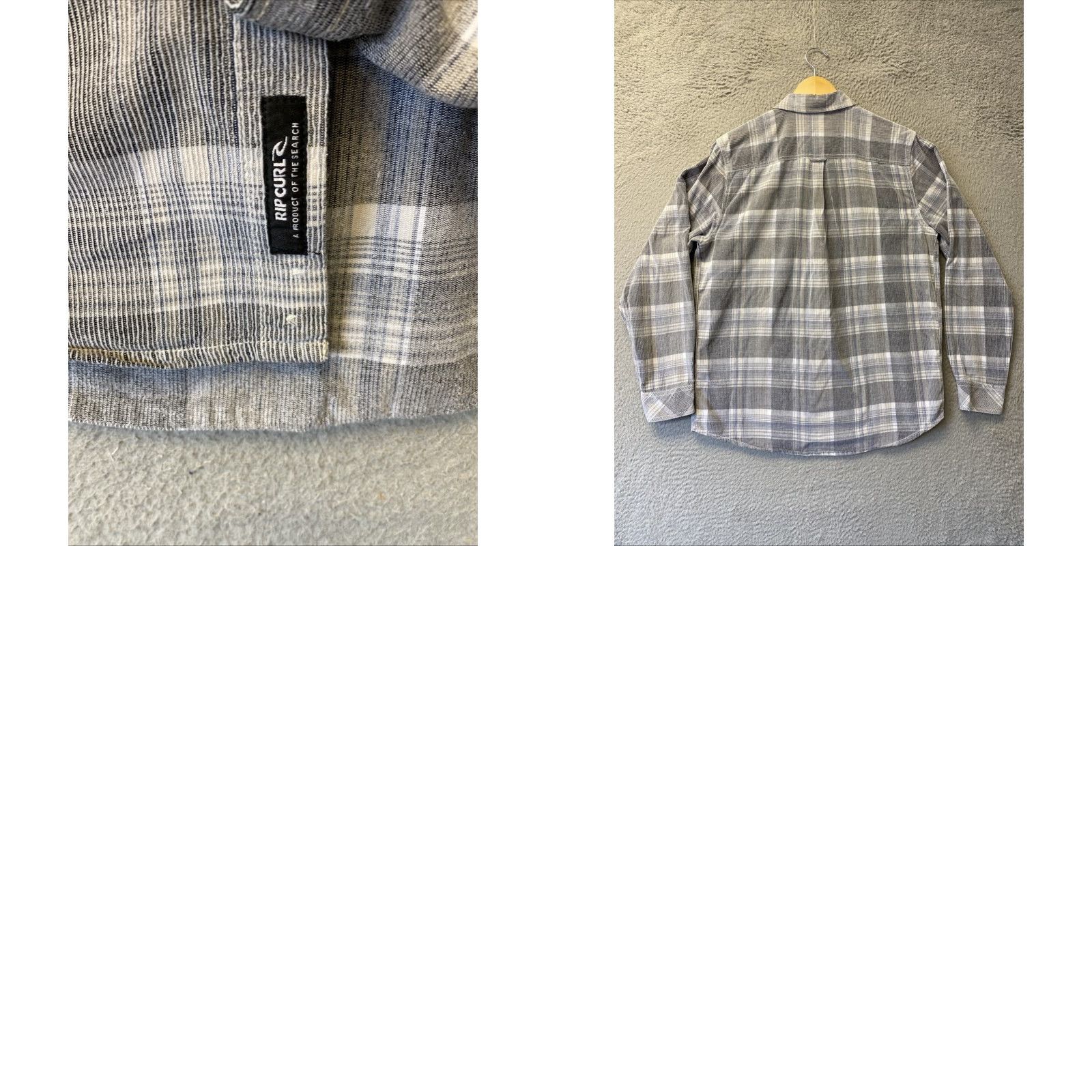 Rip Curl VINTAGE Rip Curl Shirt Corduroy Plaid Mens M Gray Long Sleeve Button-Up 90s Mens Size US M / EU 48-50 / 2 - 8 Thumbnail