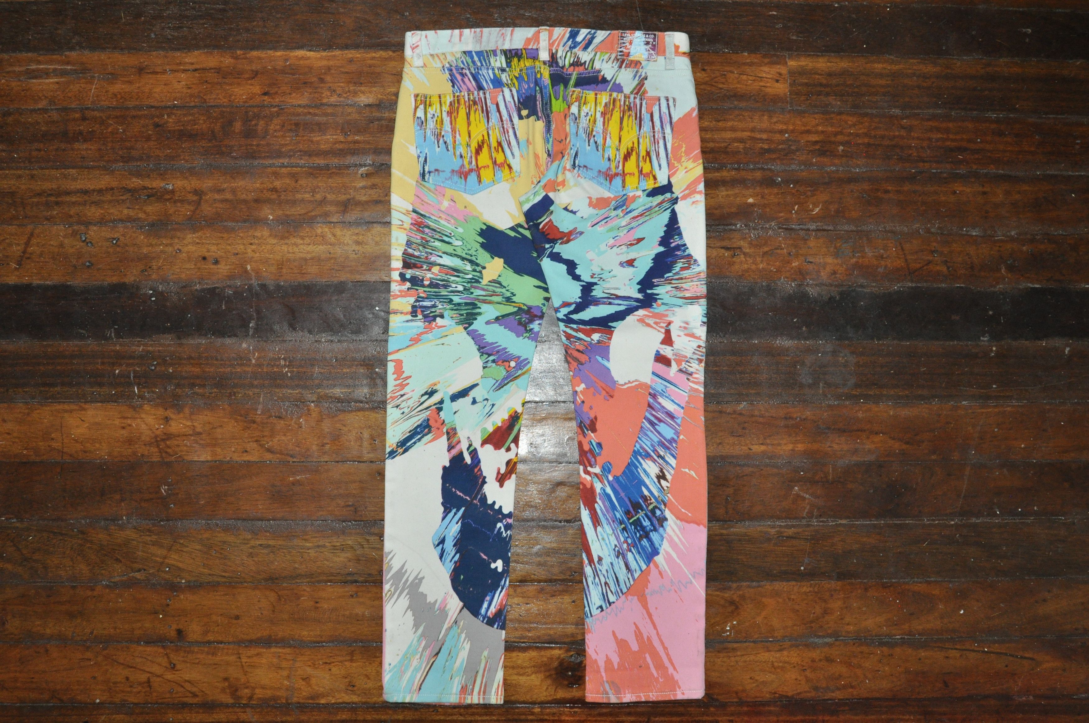 Damien Hirst × Levi's Levi's - Damien Hirst - 2008 - Spin Denim Jean Size US 30 / EU 46 - 2 Thumbnail
