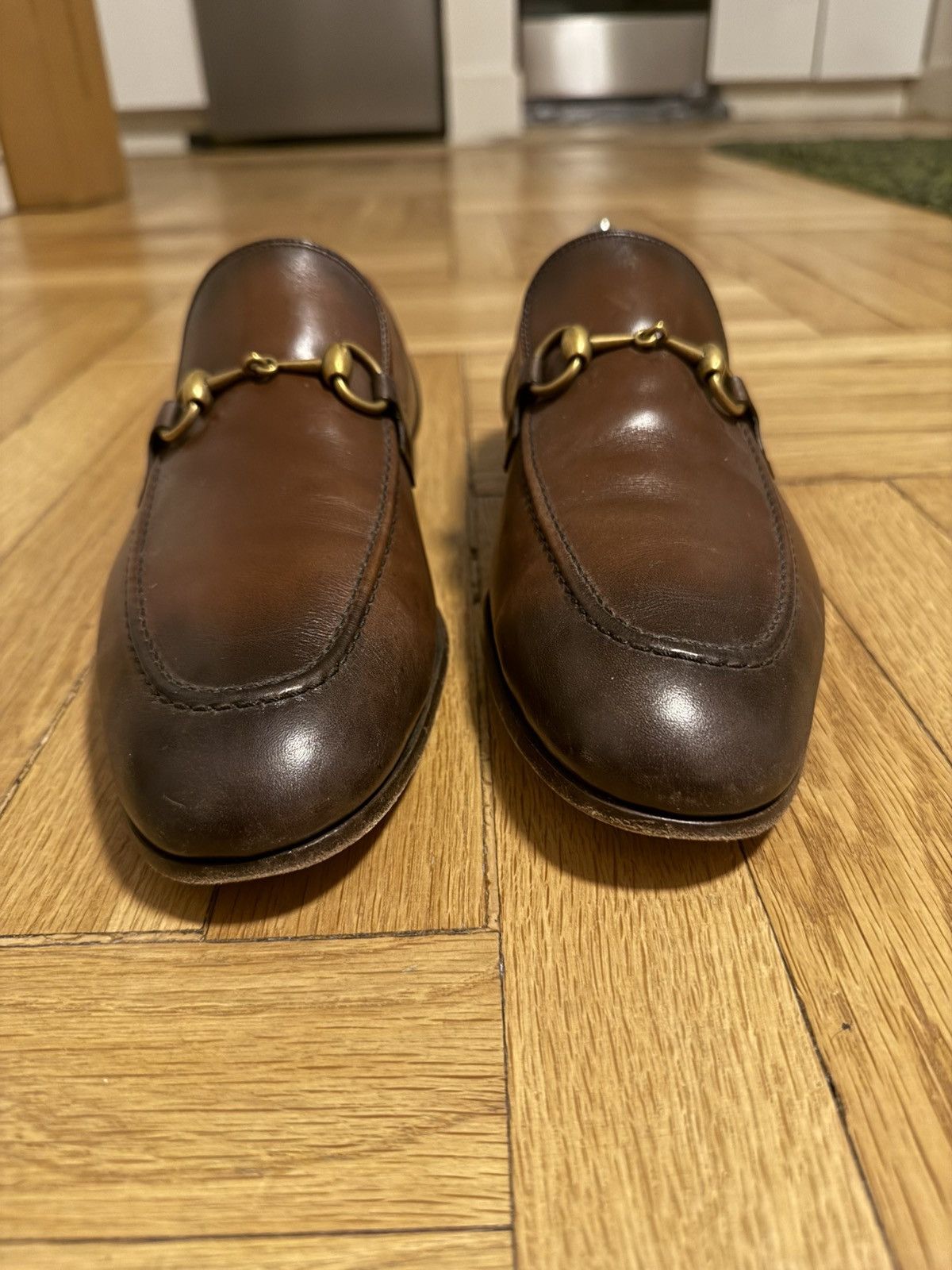 Gucci Gucci Men’s Dark Brown Jordaan Loafers Size US 8.5 / EU 41-42 - 4 Thumbnail