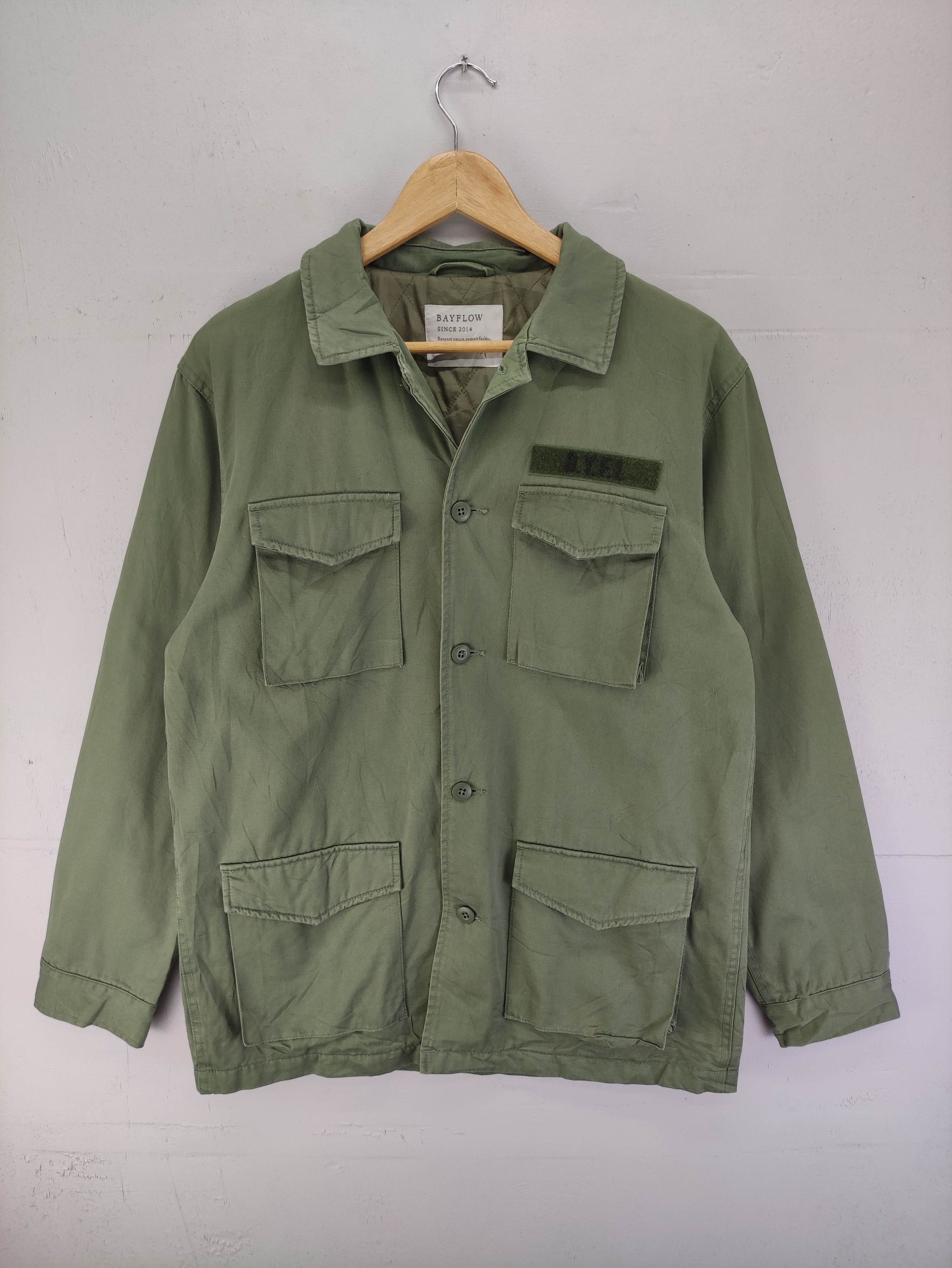 Japanese Brand Bayflow Military Style Jacket Button Up Size US M / EU 48-50 / 2 - 1 Thumbnail