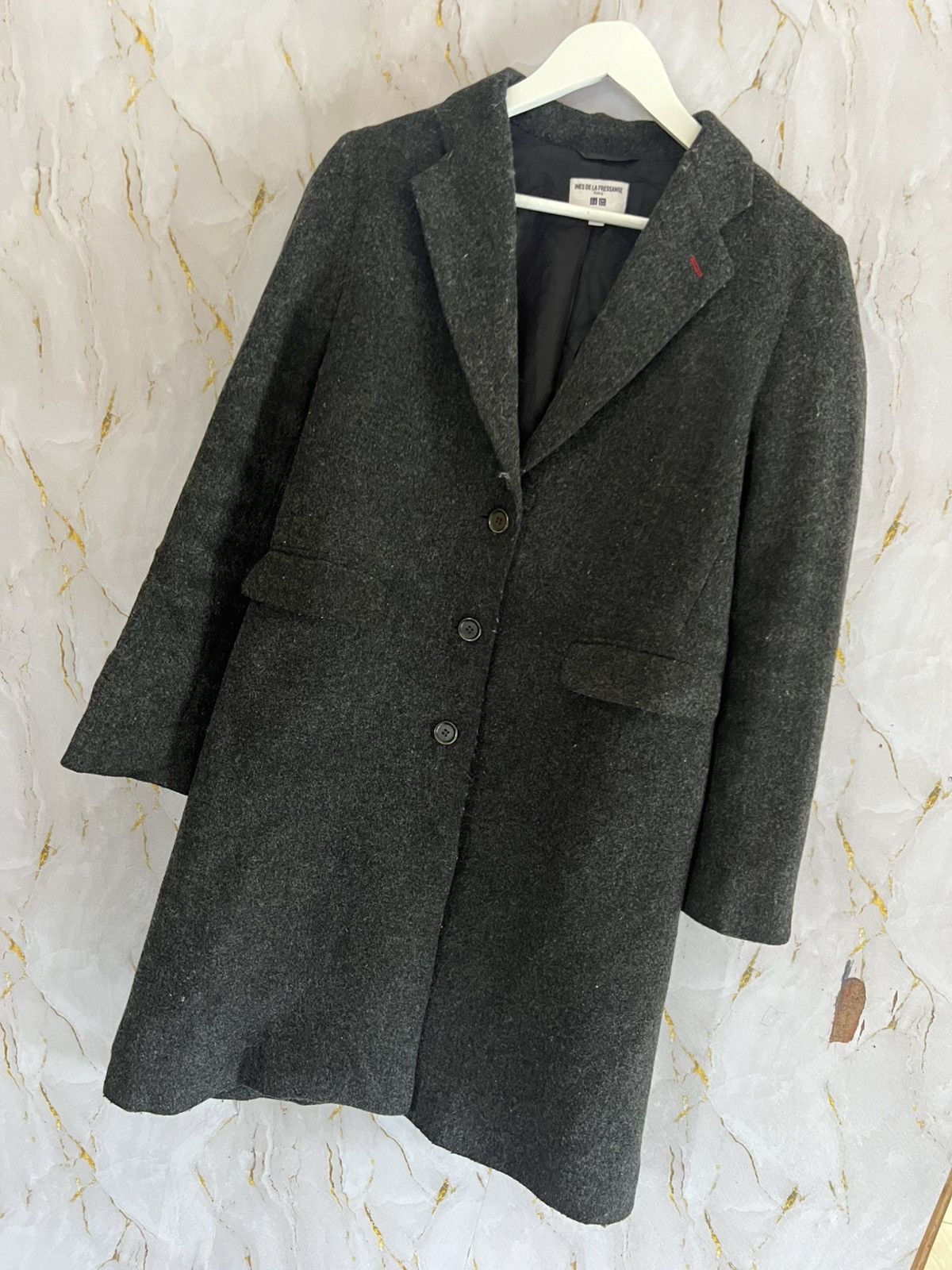 Japanese Brand INES DE LA FRESSANGE UNIQLO LONG JACKET Size US L / EU 52-54 / 3 - 7 Thumbnail