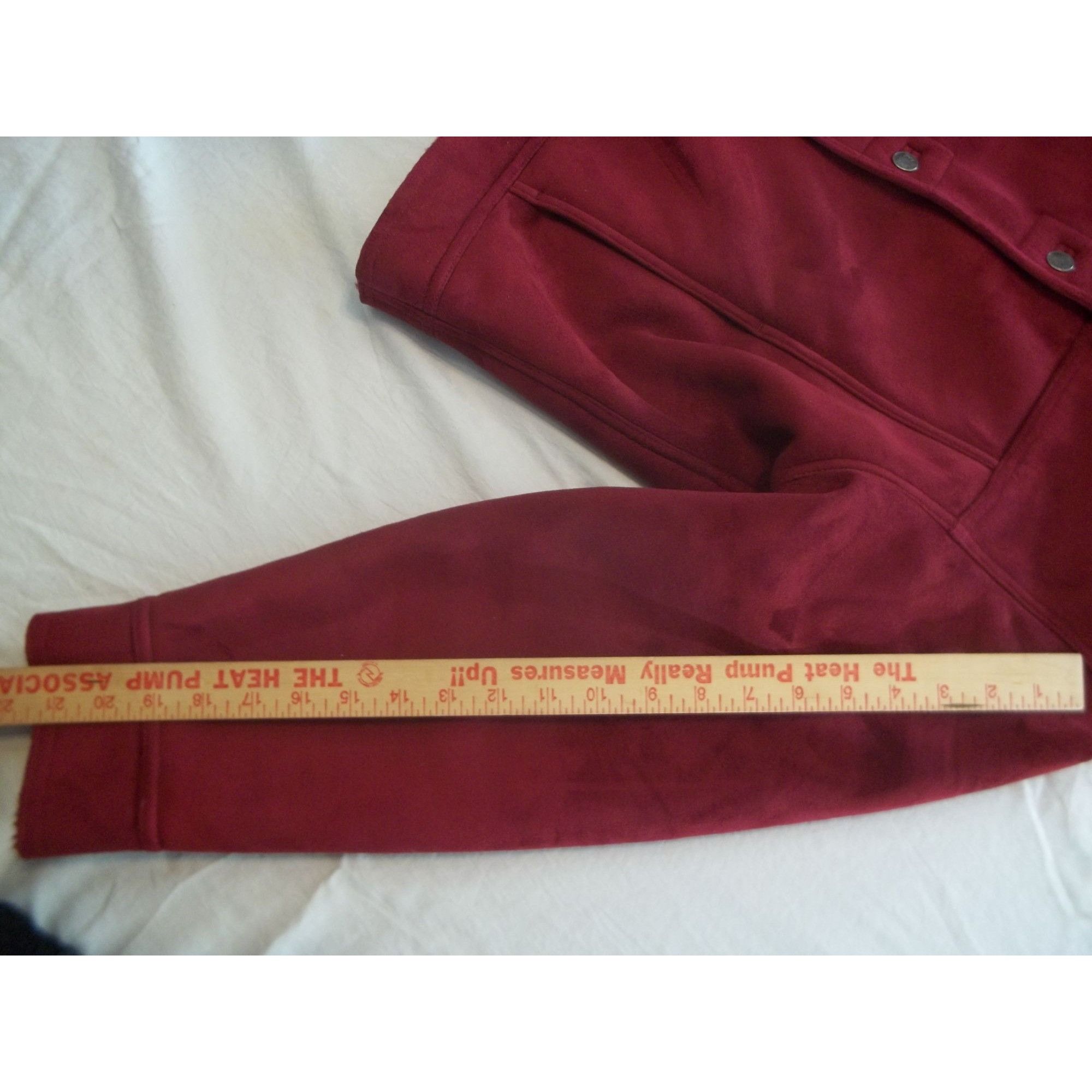 J. Jill J. Jill Peacoat Women Sz M Burgandy 5 Button Everyday Unique Size M / US 6-8 / IT 42-44 - 5 Thumbnail