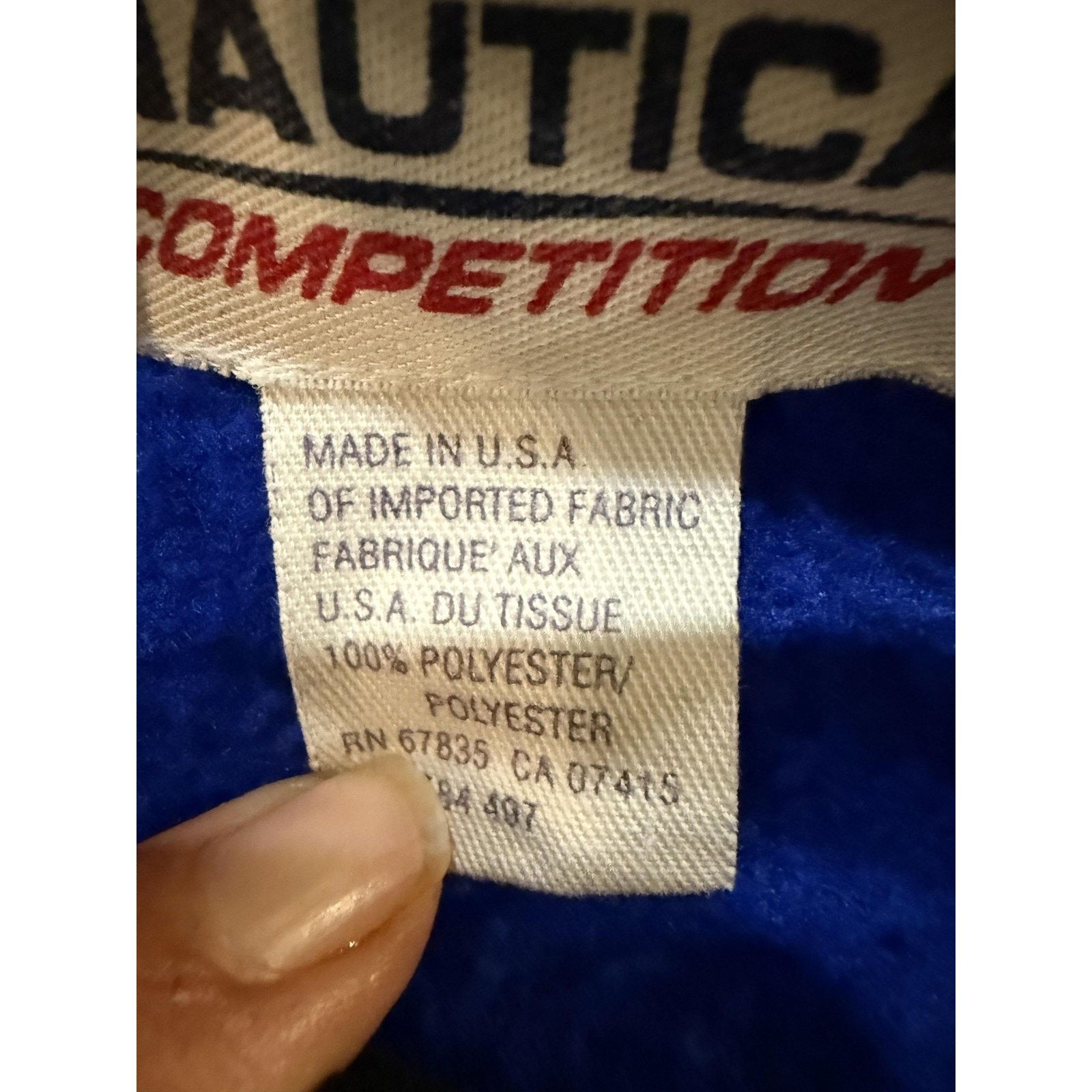 Nautica Vintage Nautica Competition Jacket Mens XL Fleece USA 90s Size US XL / EU 56 / 4 - 5 Thumbnail