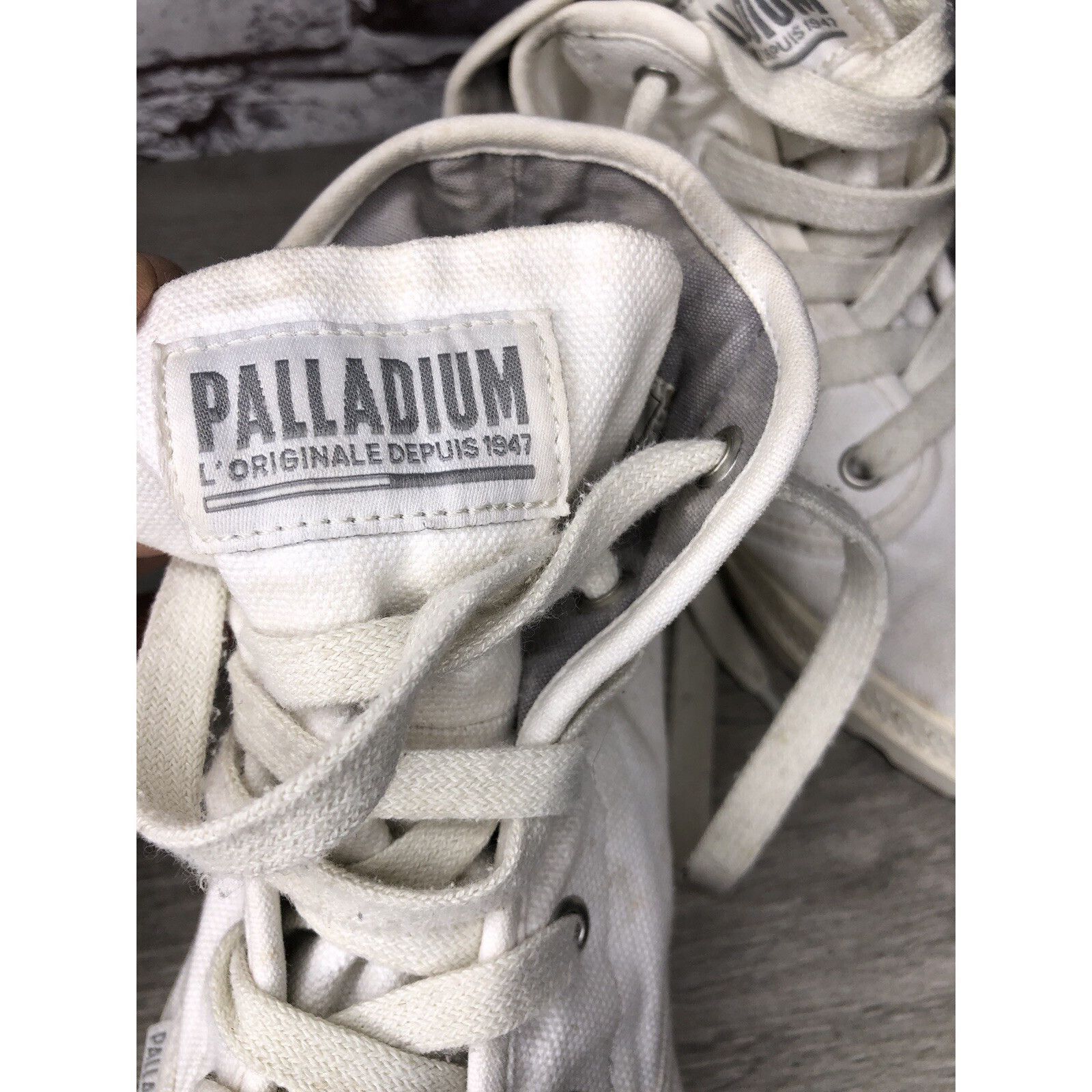 Palladium Palladium Pampa Hi White Canvas Fabric Lace Up Combat Boots Size US 9 / IT 39 - 7 Thumbnail