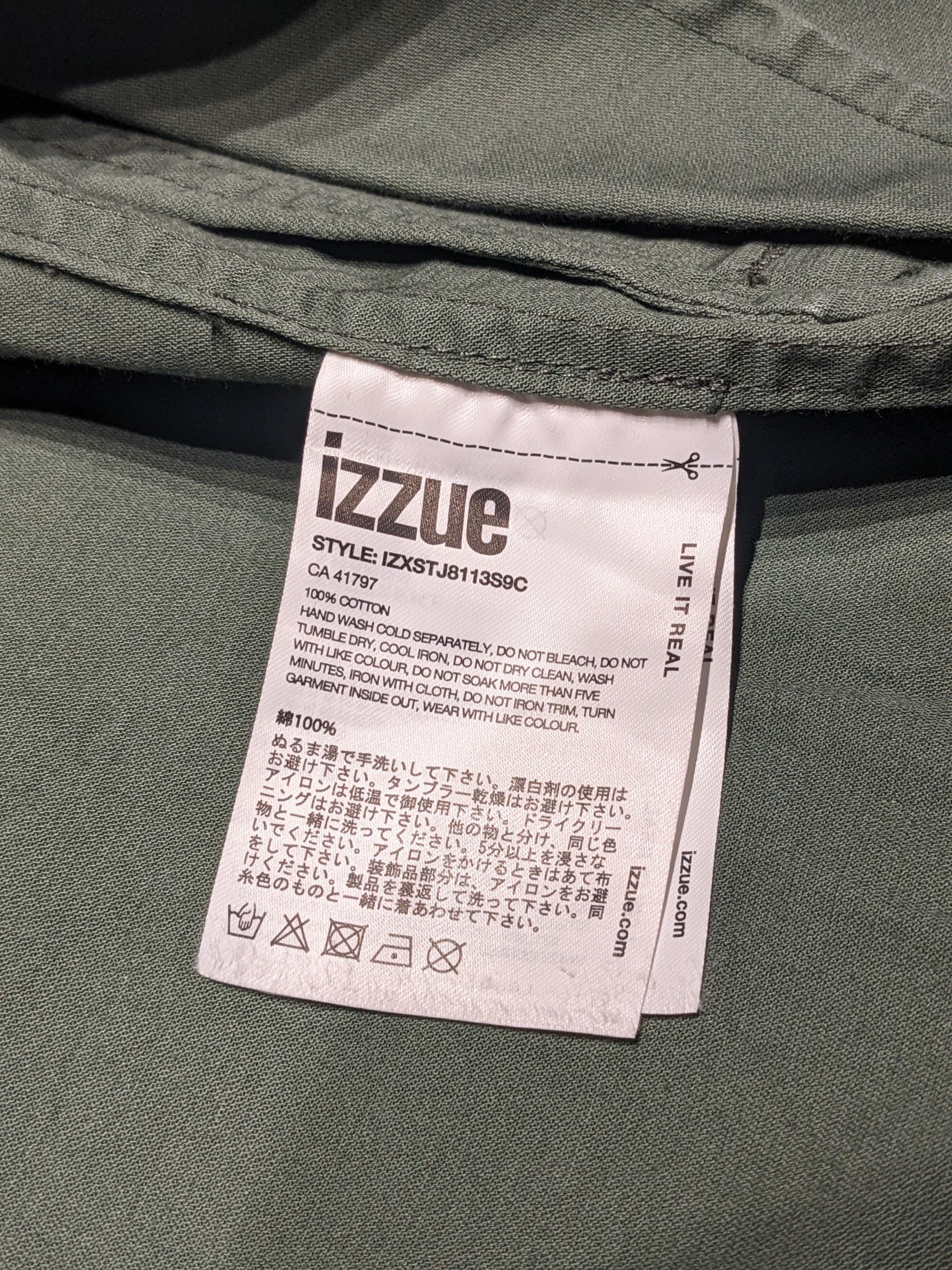 izzue Izzue Button Up Military Shirt w Patches mens S Size US S / EU 44-46 / 1 - 8 Thumbnail