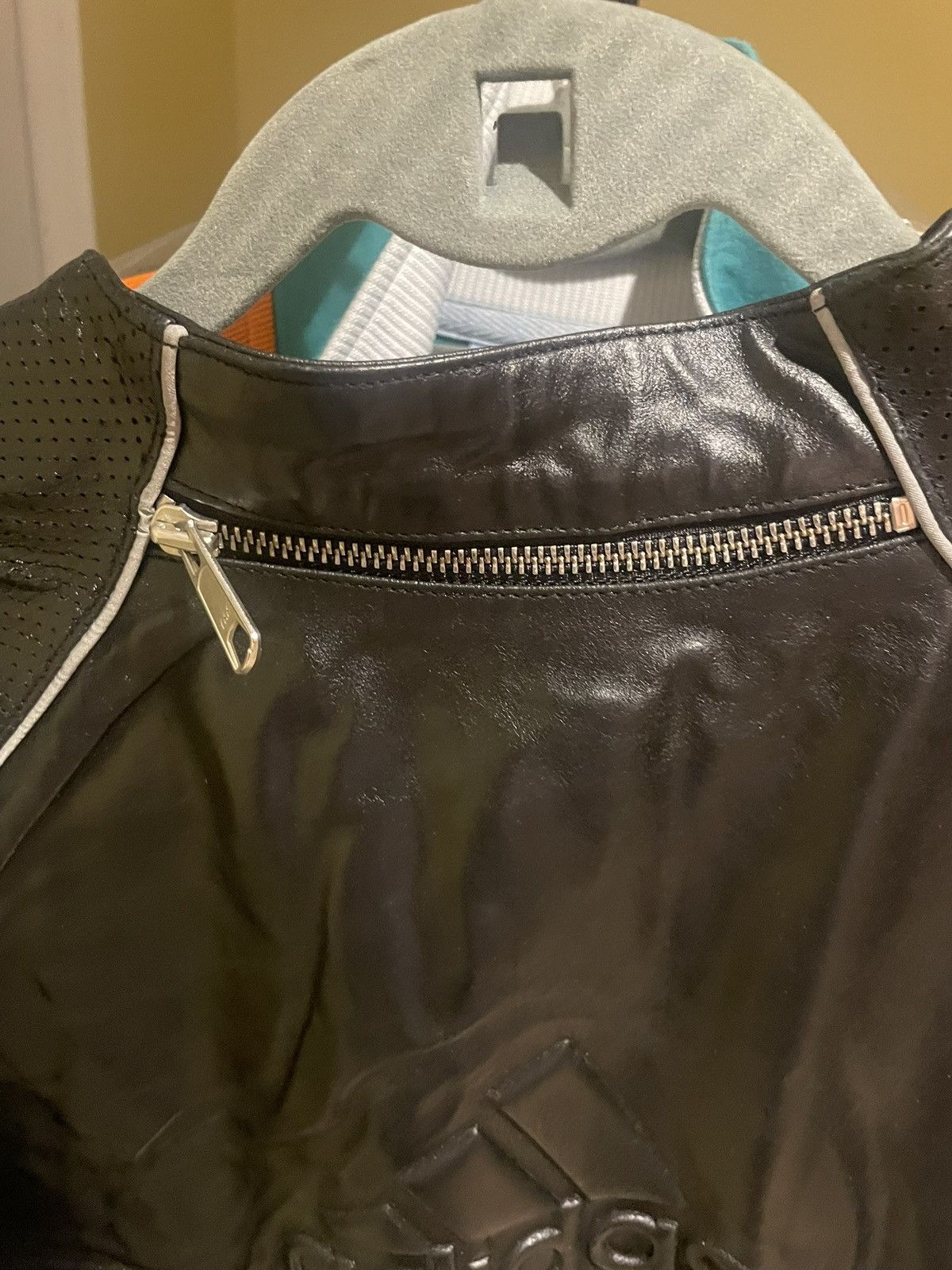 Adidas Adidas Leather Remix Motjacket Size US M / EU 48-50 / 2 - 8 Thumbnail