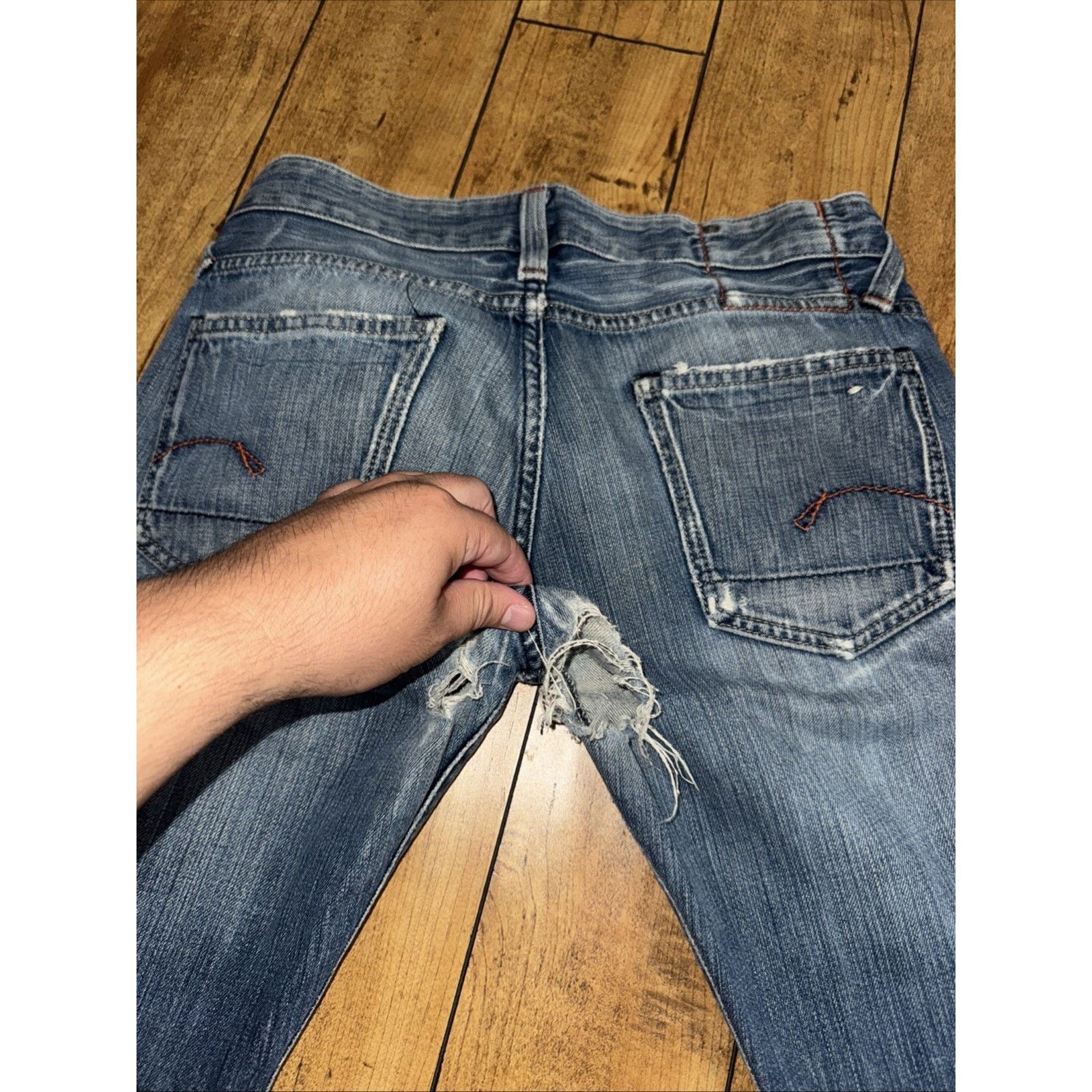 G-Star × Vintage G Star Raw Denim Jeans Blue 30x29 Distressed Y2K Core Size US 30 / EU 46 - 9 Thumbnail