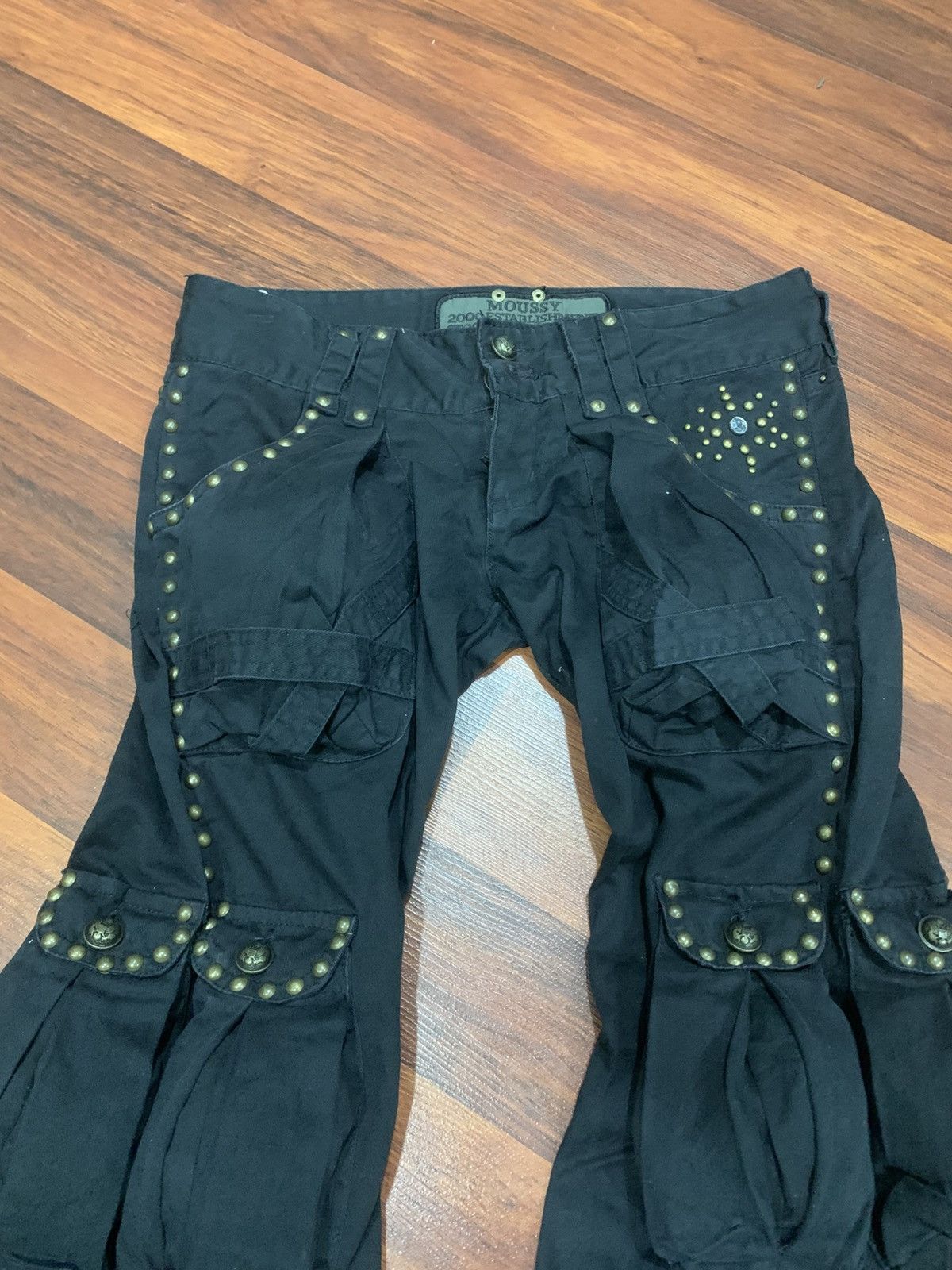 MOUSSY Moussy Airforce Studded Us Army Pants Size 30" / US 8 / IT 44 - 6 Thumbnail