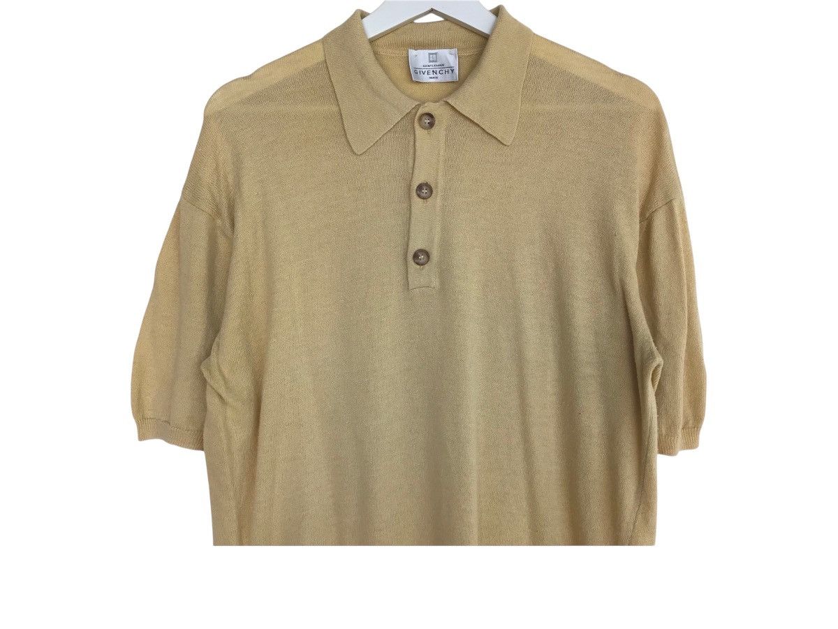 Givenchy Vintage Gentlemen Givenchy collar polos knitted Size US M / EU 48-50 / 2 - 2 Thumbnail