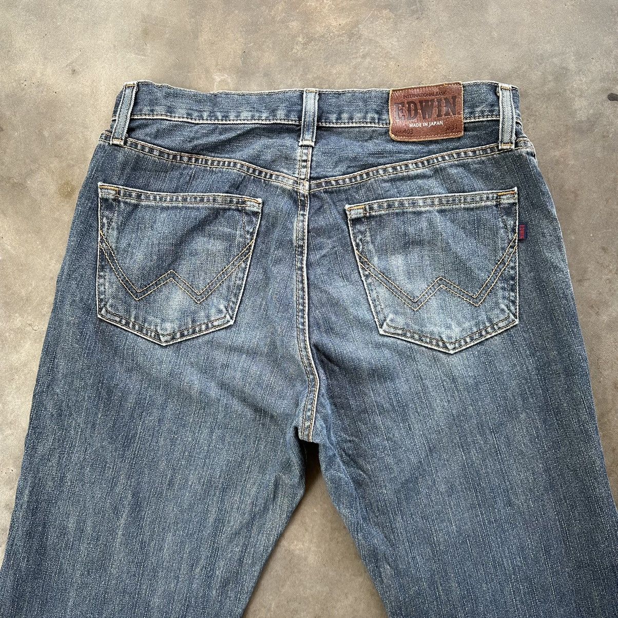 Japanese Brand Vintage Edwin Faded Distressed Denim Jean Pant W32 Size US 32 / EU 48 - 11 Thumbnail