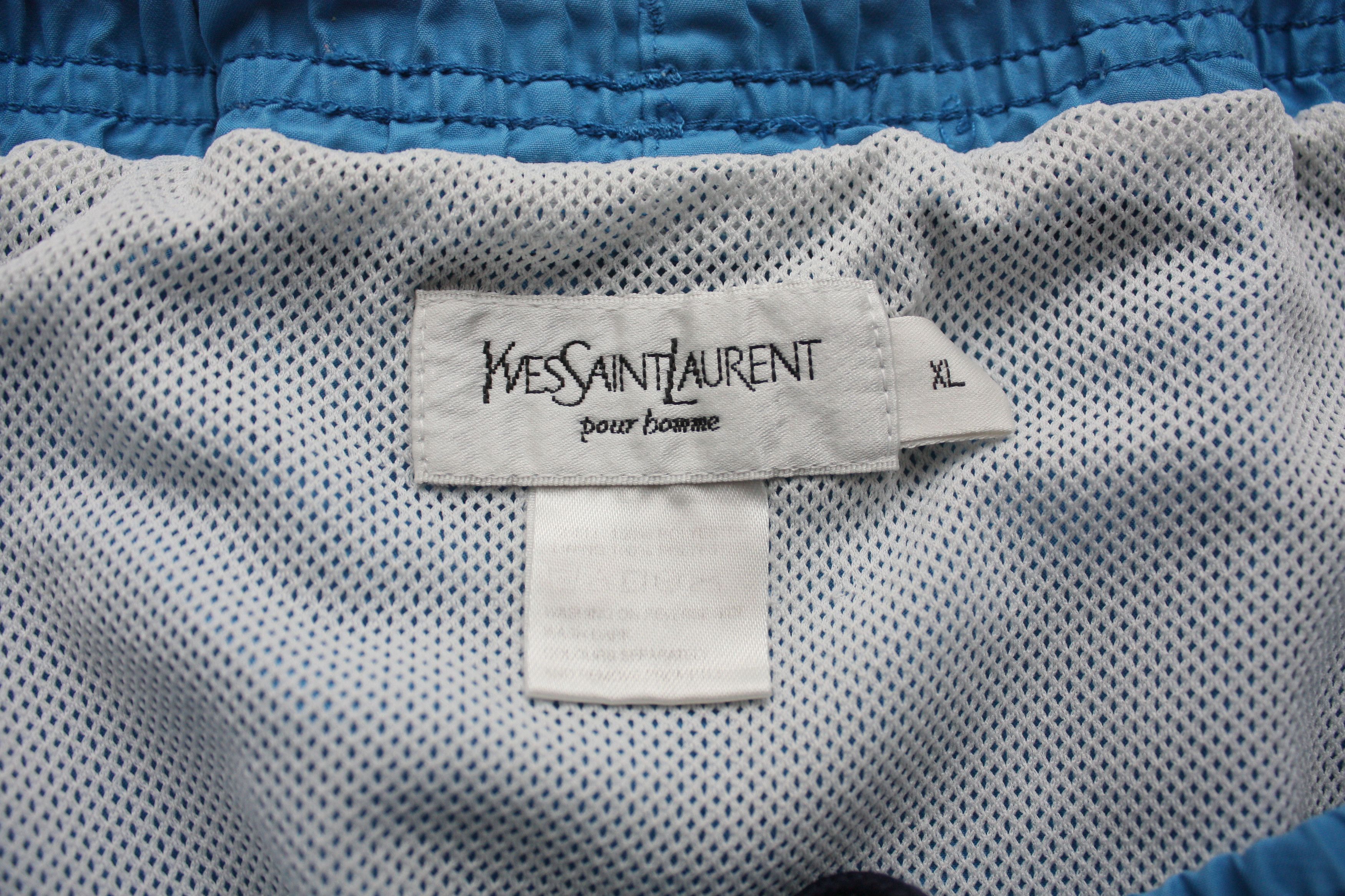 Yves Saint Laurent Yves Saint Laurent Vintage Blue Swim Shorts Men's XL Size US 34 / EU 50 - 5 Thumbnail