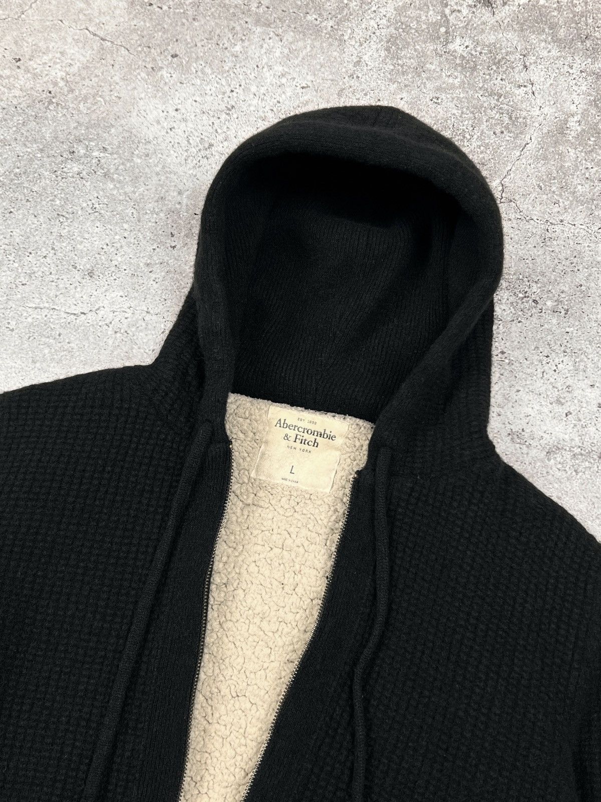 Abercrombie & Fitch Vintage Abercrombie & Fitch Y2K 00s Wool Hoodie Ifsixwasnine Size US L / EU 52-54 / 3 - 3 Thumbnail