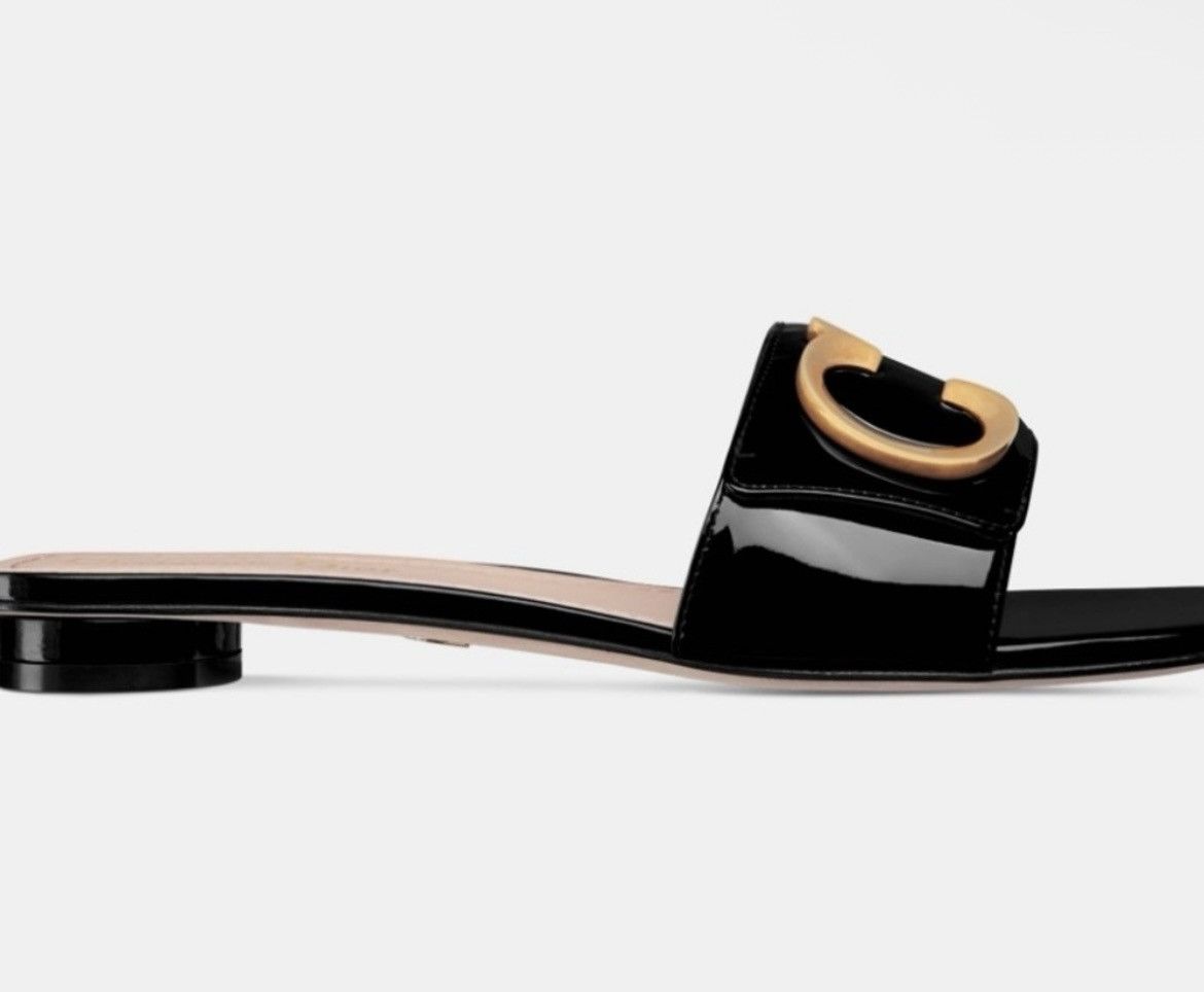 Dior Dior C'EST DIOR SLIDE Black Patent Calfskin size 37.5 Size US 7.5 / IT 37.5 - 2 Thumbnail
