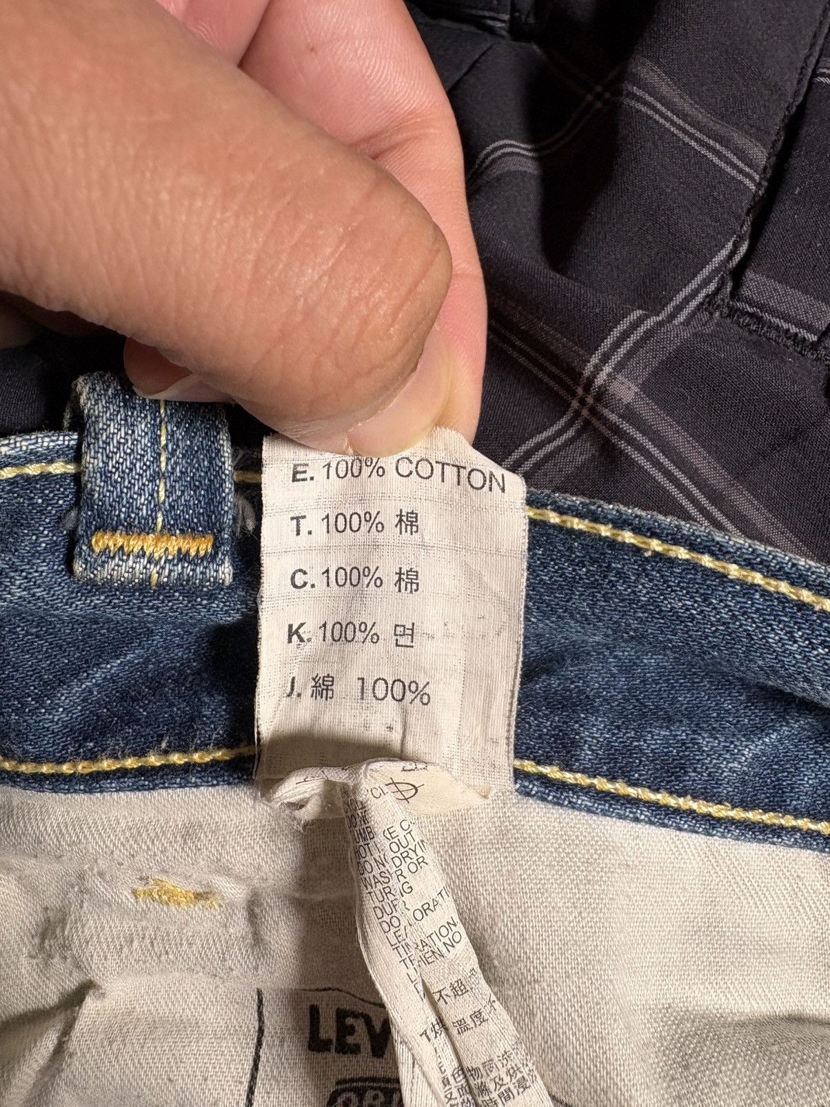 Levi's Vintage Clothing Rare Levi’s 601 Straight Fit Denim - Distressed - 36x34 Size US 36 / EU 52 - 10 Thumbnail