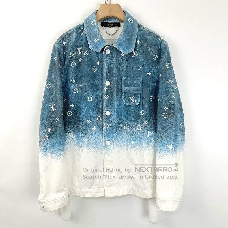 Louis Vuitton Louis Vuitton Blue and white starry sky gradient aged prin Size US S / EU 44-46 / 1 - 1 Thumbnail