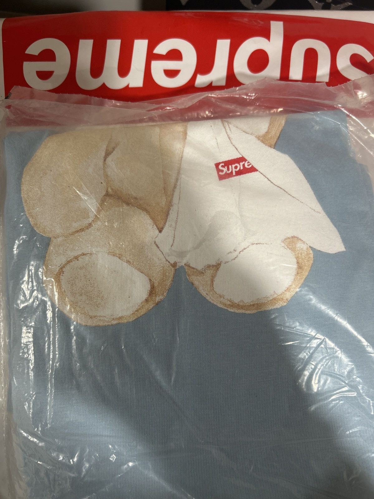 Supreme Supreme Bear Tee Light Blue Size US L / EU 52-54 / 3 - 2 Thumbnail