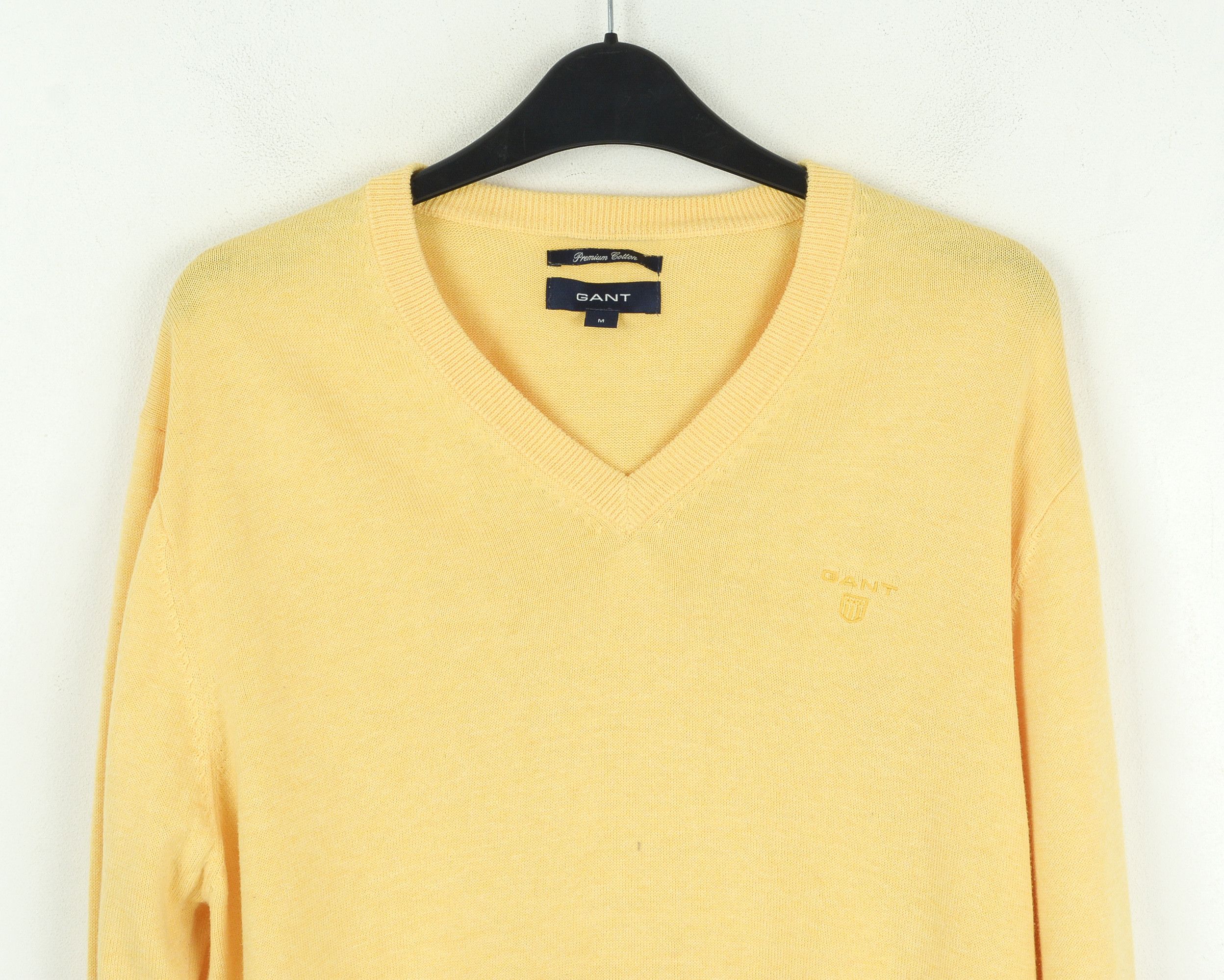 Gant GANT Sweater Cotton V-Neck Pullover Jumper Thin Knit Top Size US M / EU 48-50 / 2 - 2 Thumbnail