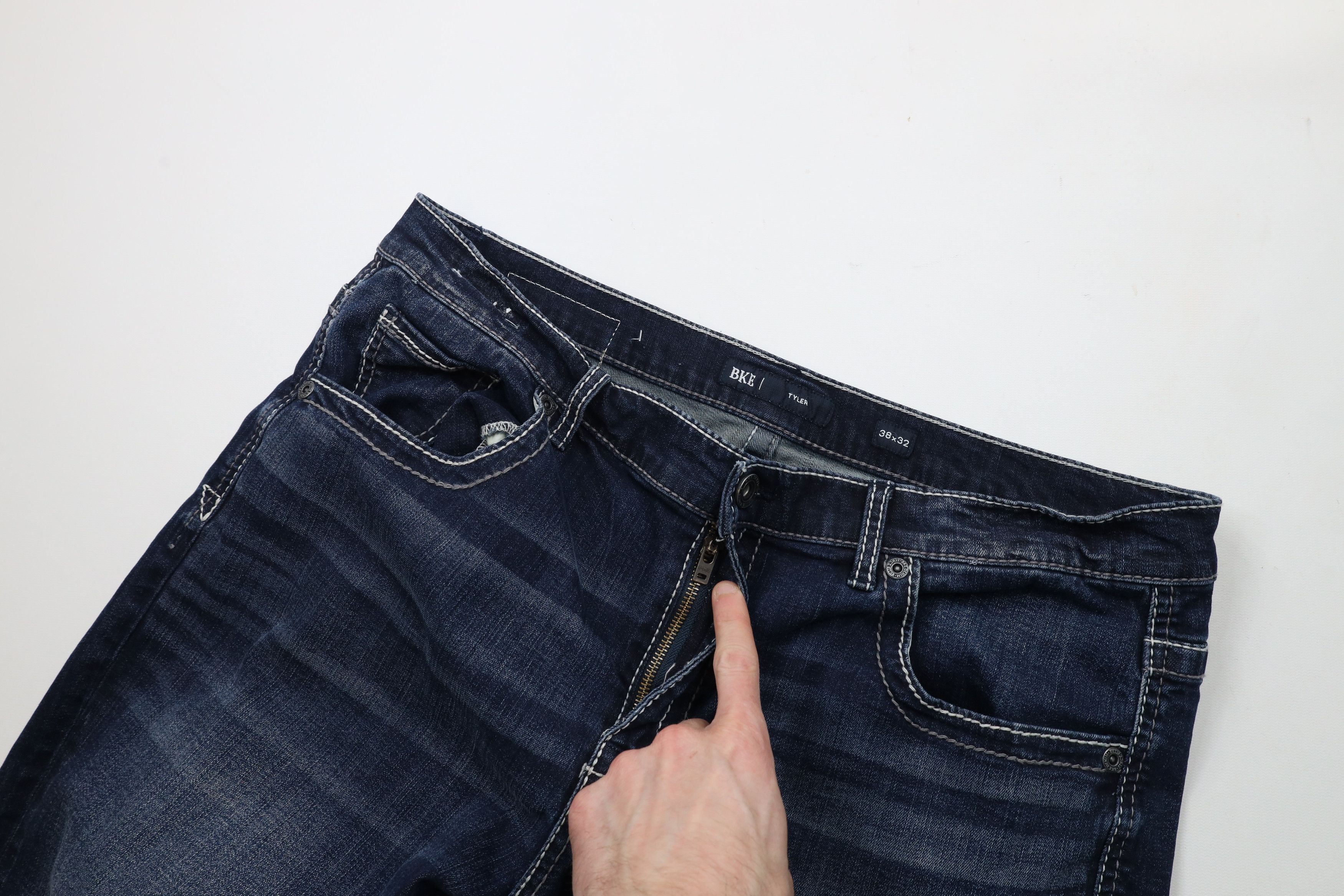 BKE × Vintage Buckle BKE Tyler Stretch Straight Leg Denim Jeans Blue Size US 38 / EU 54 - 6 Thumbnail