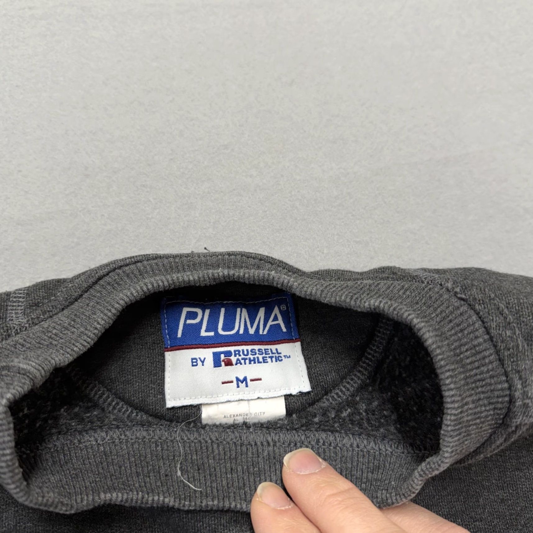 Russell Athletic VINTAGE Russell Athletic Pluma Sweatshirt Mens M Gray Fleece Crewneck Pullover Size US M / EU 48-50 / 2 - 3 Thumbnail