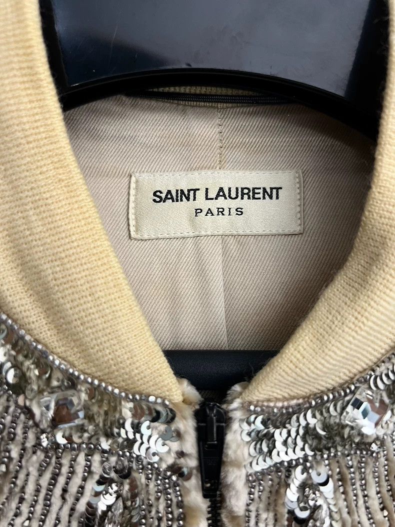 Saint Laurent Paris Saint laurent paris Fall/Winter 16 White Gold Rhinestone Ve Size US S / EU 44-46 / 1 - 3 Thumbnail