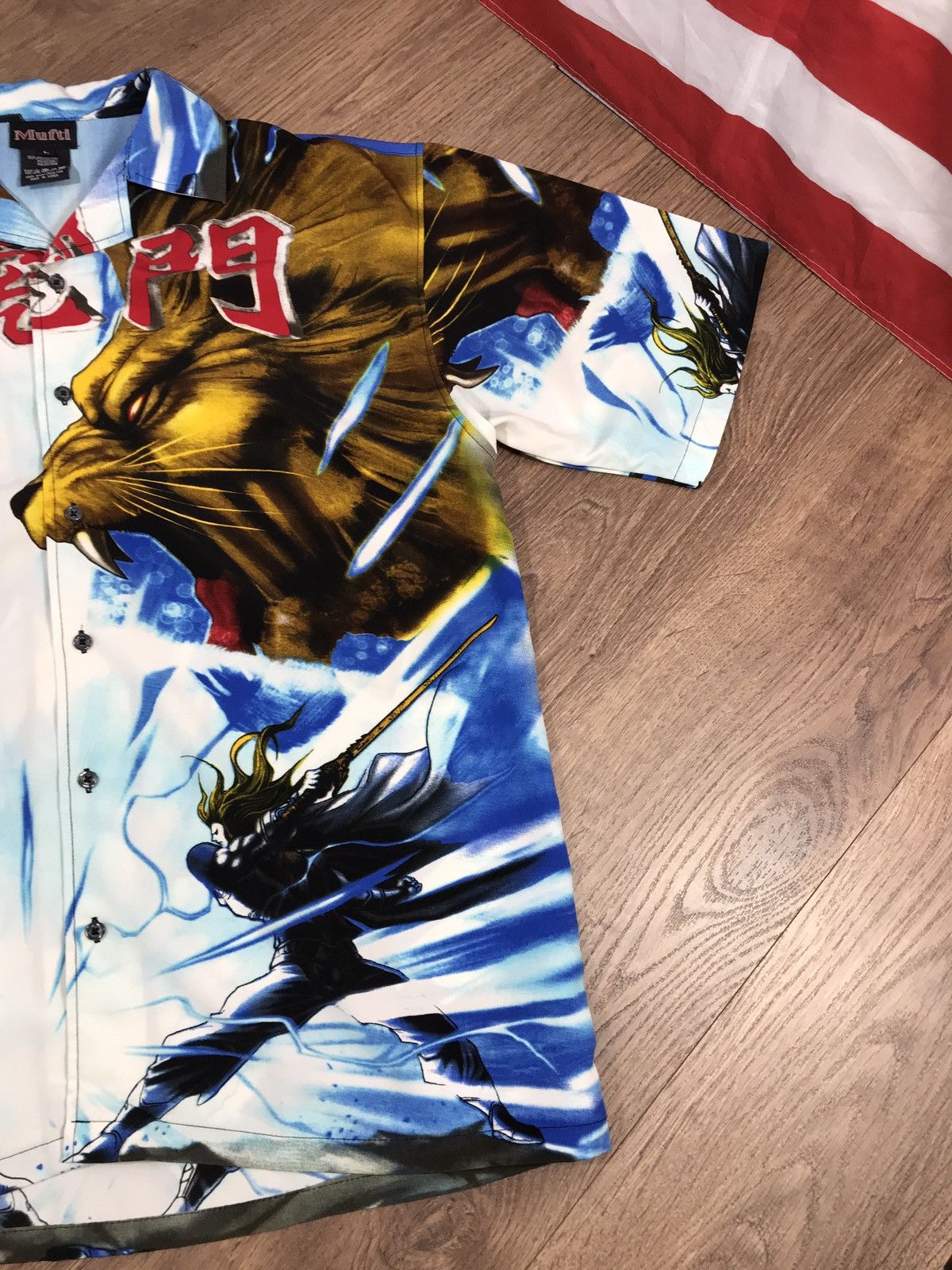 Japanese Brand × Vintage Vintage Y2K La Gate Sports Tiger Samuraij Size US L / EU 52-54 / 3 - 3 Thumbnail