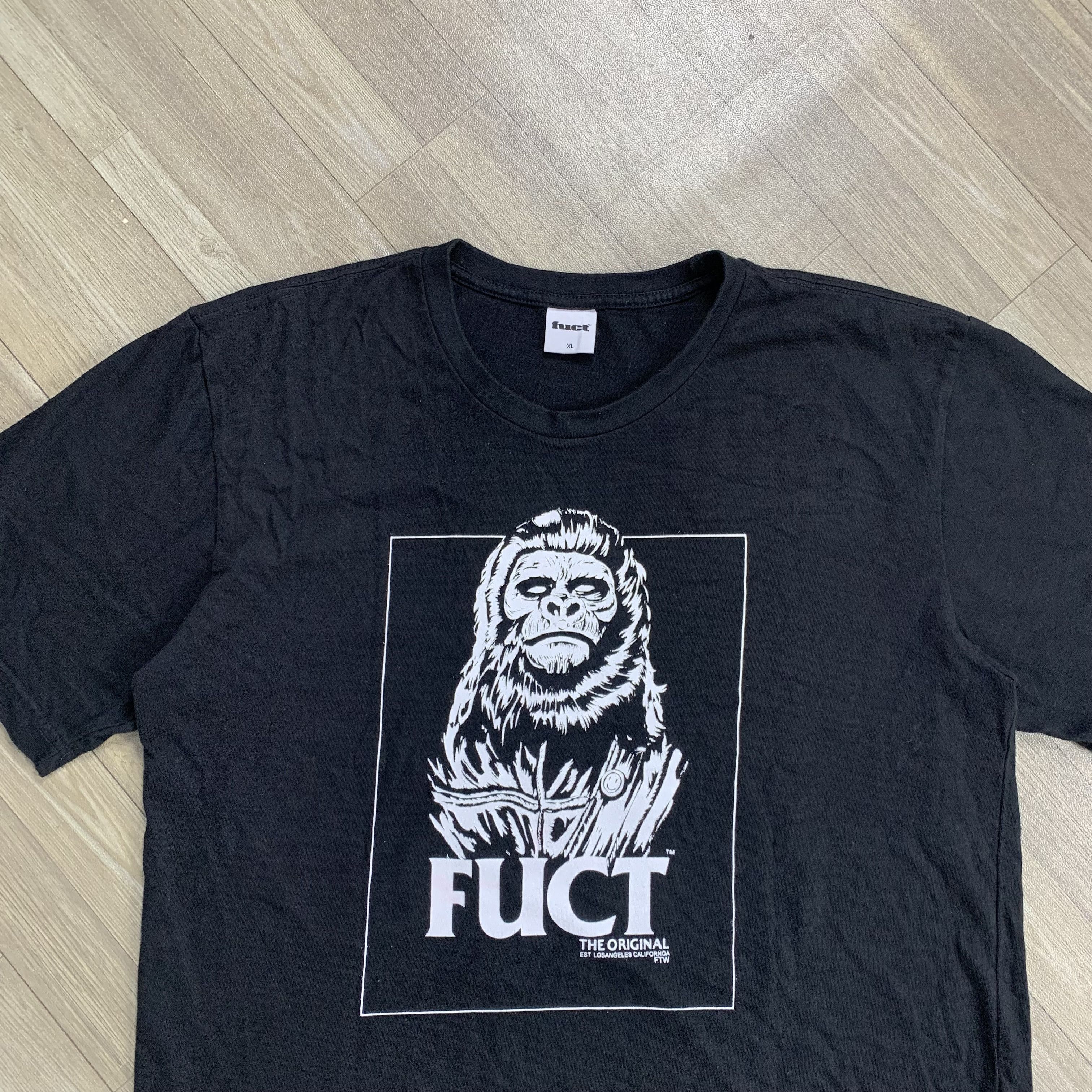 FUCT FUCT Gorila Ape Tshirt Size US XL / EU 56 / 4 - 2 Thumbnail