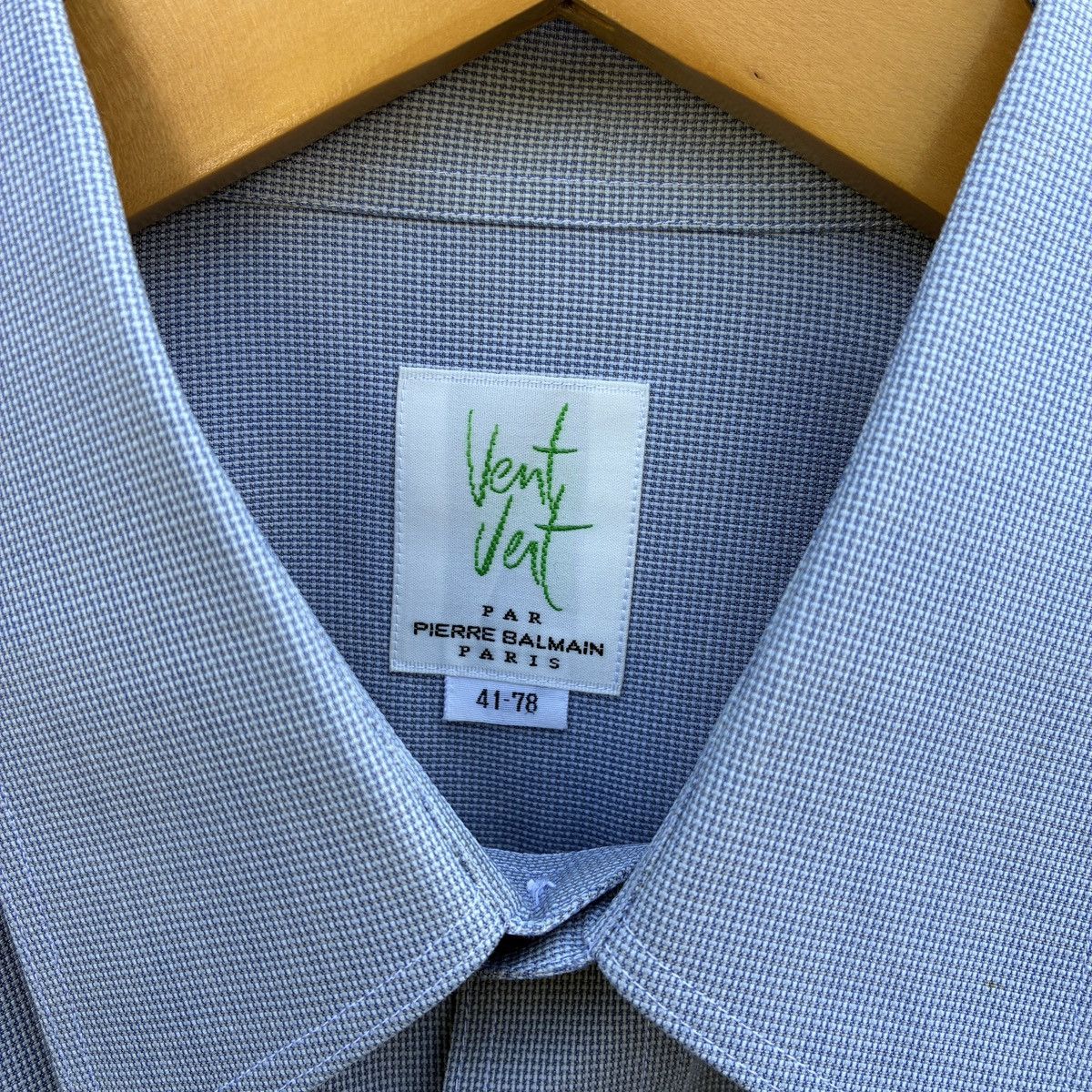 Pierre Balmain Pierre Balmain Paris Vent Vert Gingham Check Dress Shirt Size US XL / EU 56 / 4 - 4 Thumbnail