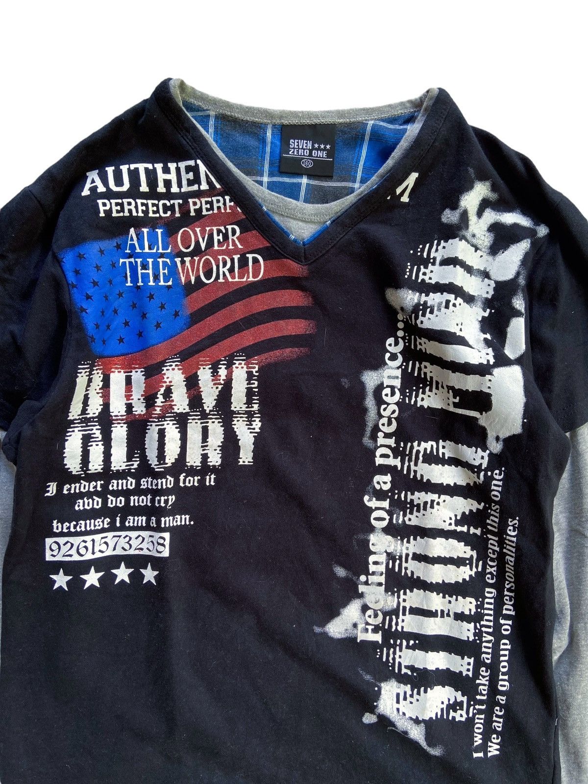 Japanese Brand JAPANESE DOUBLE LAYER SEVEN ZERO POEM LONG SLEEVE Size US S / EU 44-46 / 1 - 3 Thumbnail