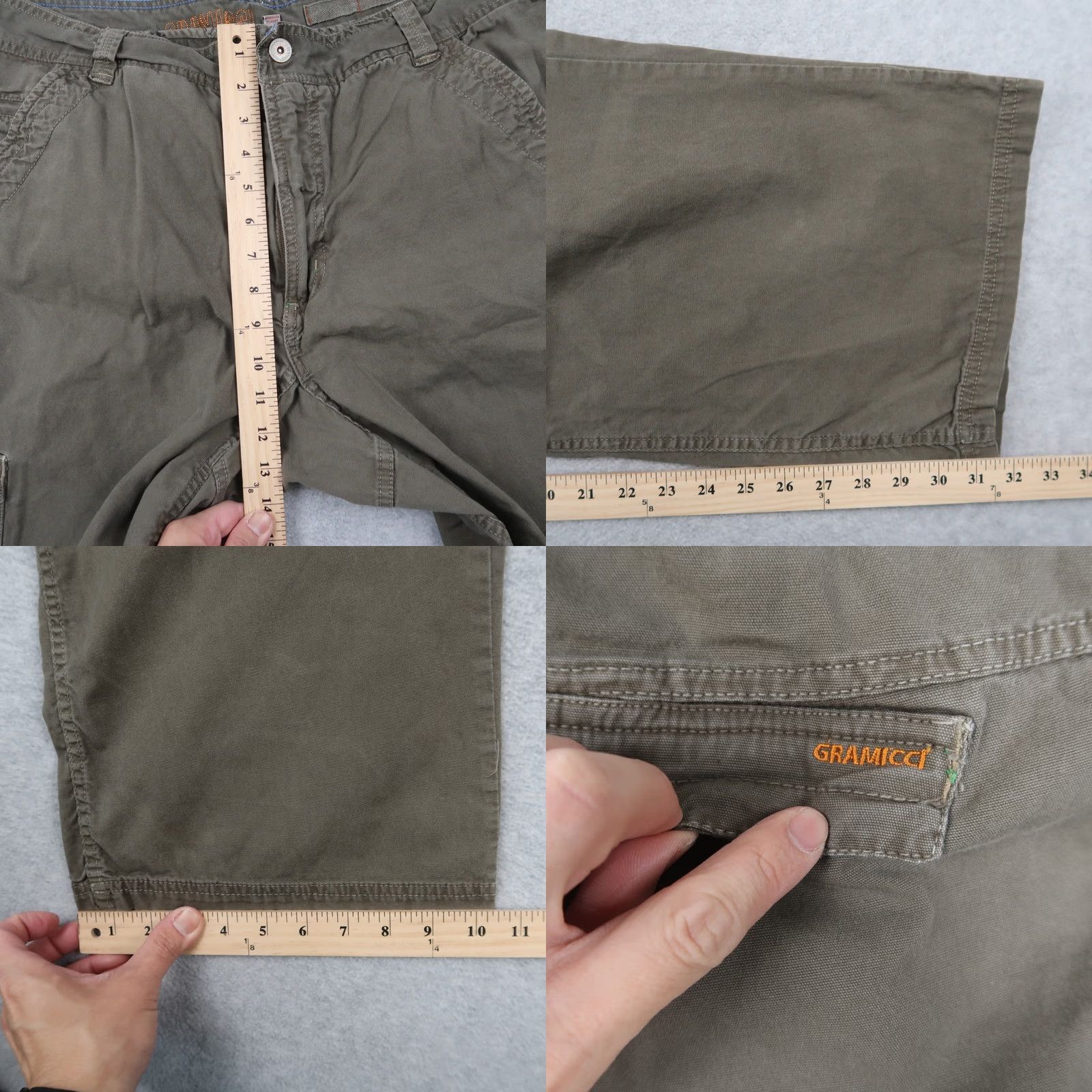 Gramicci Gramicci Cargo Pants Mens 38x31.5 Brown Cotton Blend Hiking Outdoor Size US 38 / EU 54 - 9 Thumbnail