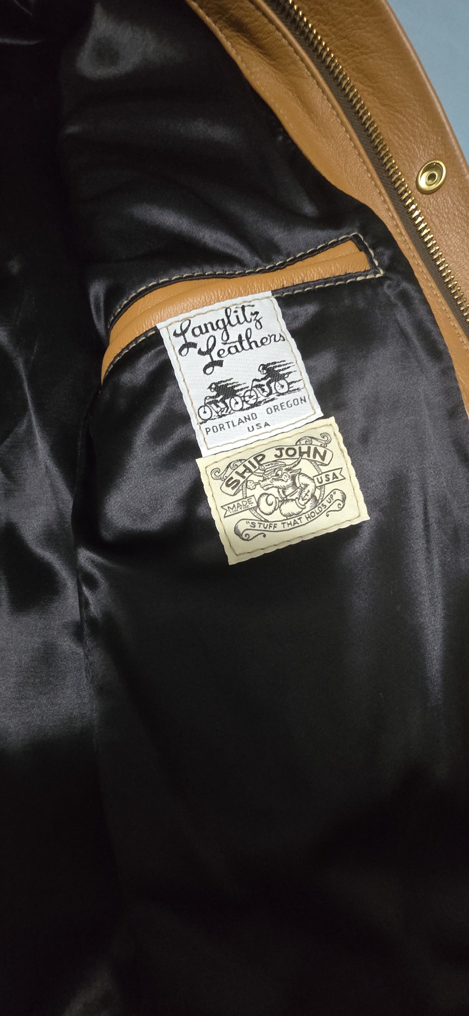 Ship John Ship John X Langlitz Wills Leather Jacket XS Size US XS / EU 42 / 0 - 6 Thumbnail
