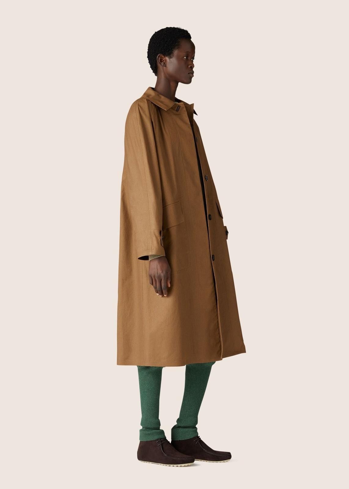 Loro Piana o1srvl11e1124 Kaled Chalky Drill Cotton Coat in Brown Size S / US 4 / IT 40 - 3 Thumbnail