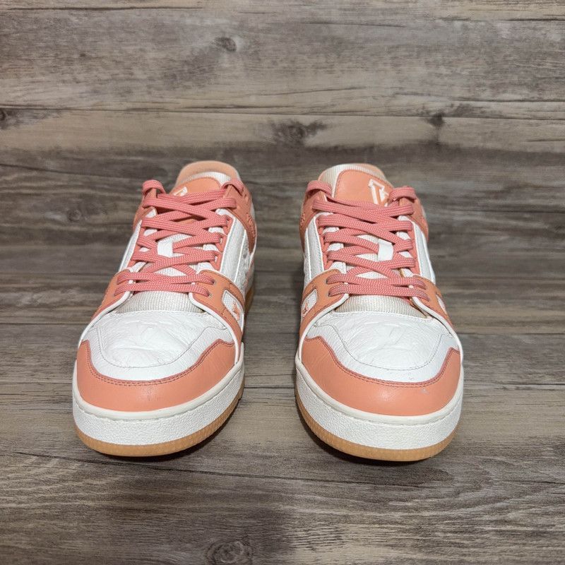 Louis Vuitton Louis Vuitton Trainer Leather Low Sneakers in Peach - Size US 8 / IT 38 - 1 Thumbnail
