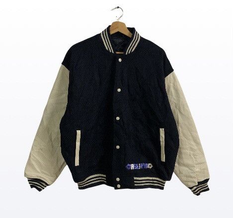 Japanese Brand × Vintage Vintage Y2K Varsity RealRhyme leather Jacket Size US L / EU 52-54 / 3 - 1 Thumbnail