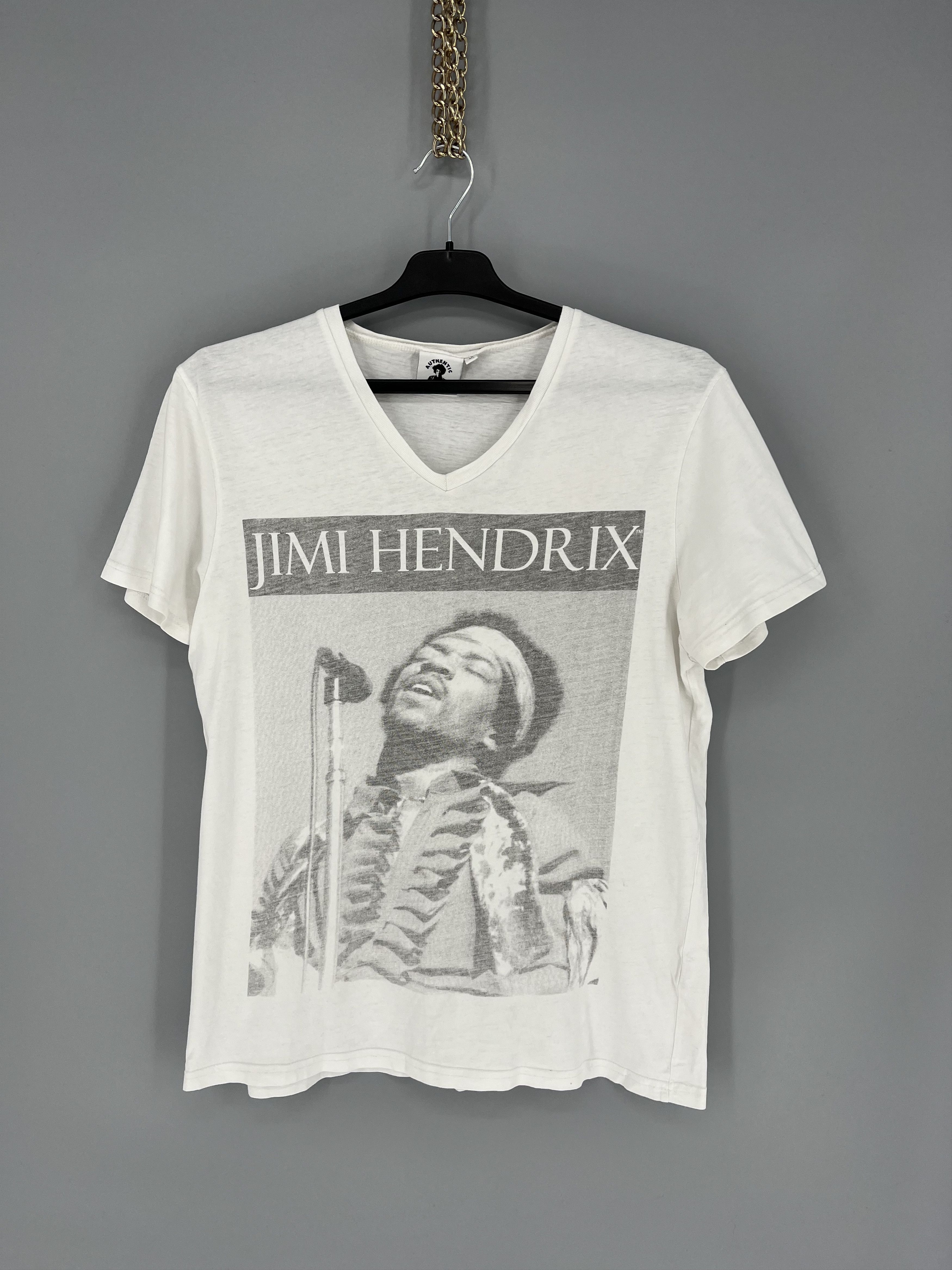 Band Tees Vintage Y2K Jimi Xendrix Band Rock Tee T Shirt White Size US M / EU 48-50 / 2 - 1 Thumbnail