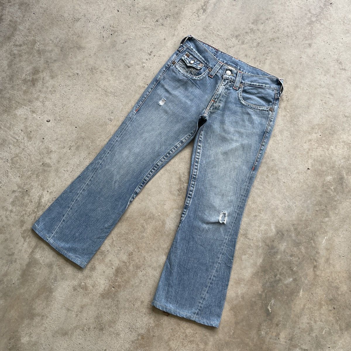 True Religion W33 Vintage True Religion Jean FLARE USA BOOTCUT Pants Denim Size US 33 - 2 Thumbnail