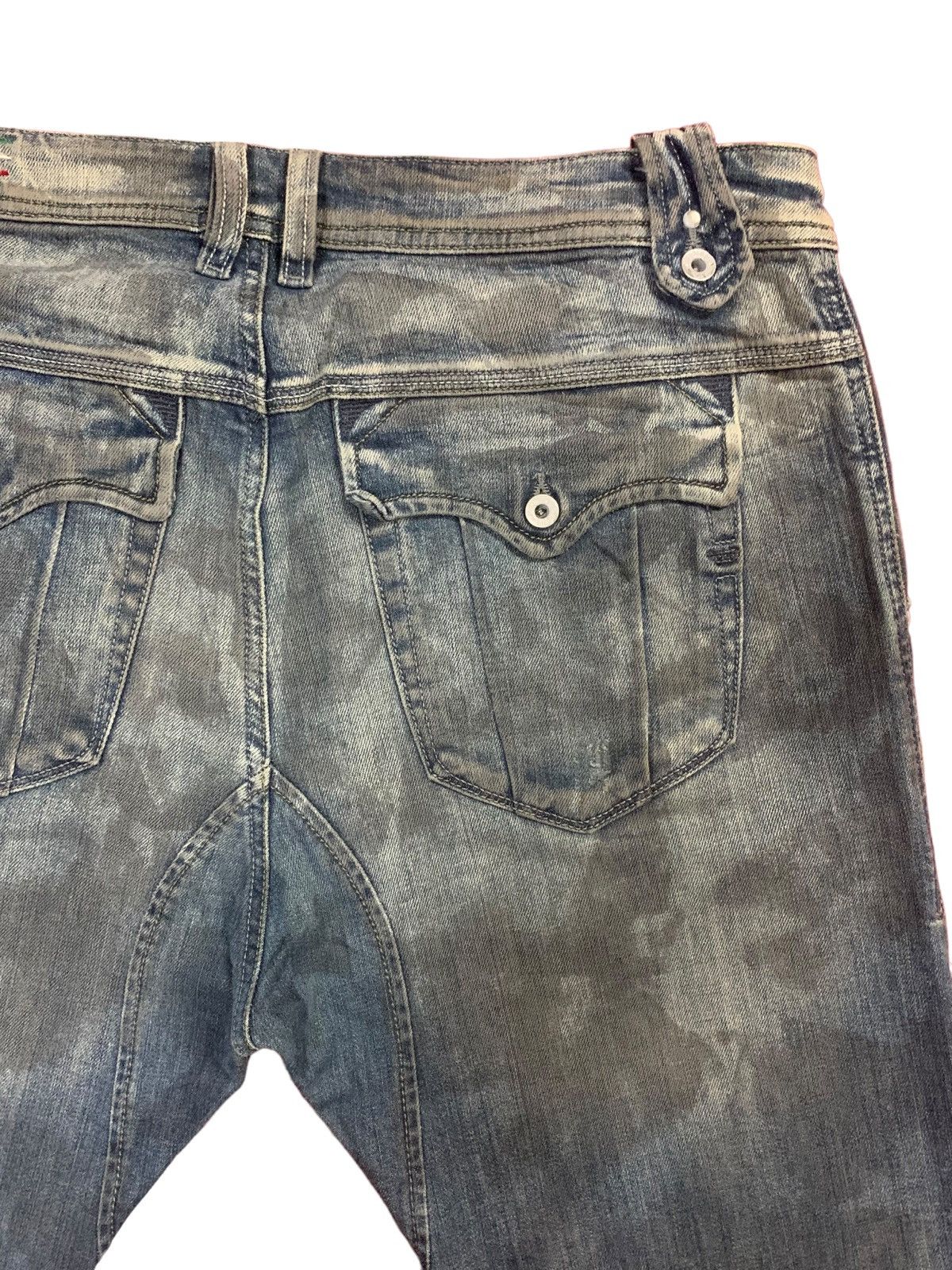 Diesel × Diesel Black Gold 🔥Rare🔥 Diesel ButtonFly Grey Mud Wash Jeans Size US 31 - 15 Thumbnail