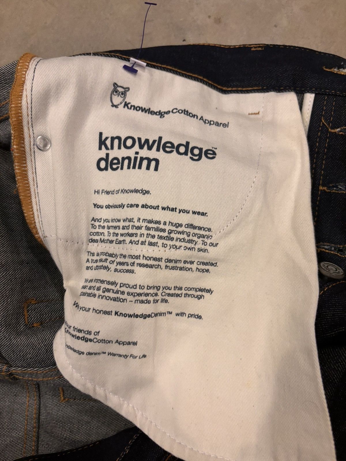 KnowledgeCotton Apparel Knowledge Cotton Apparel Ash Selvedge Denim Size US 32 / EU 48 - 6 Thumbnail