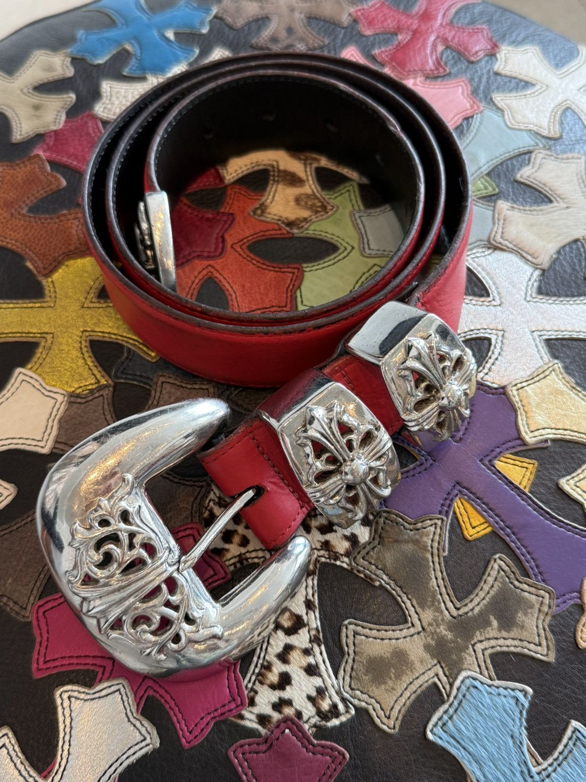 Chrome Hearts Chrome hearts 4 piece western belt Size 34 - 8 Thumbnail