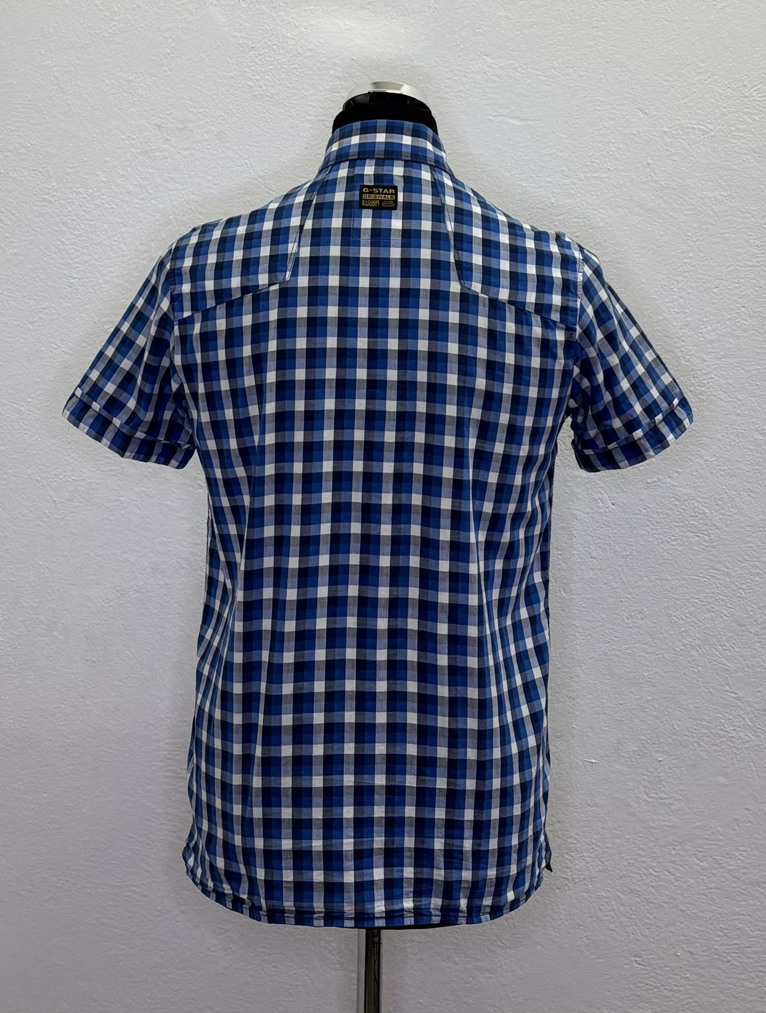 G-Star G Star Raw Shirt Medium blue white check Size US M / EU 48-50 / 2 - 2 Thumbnail