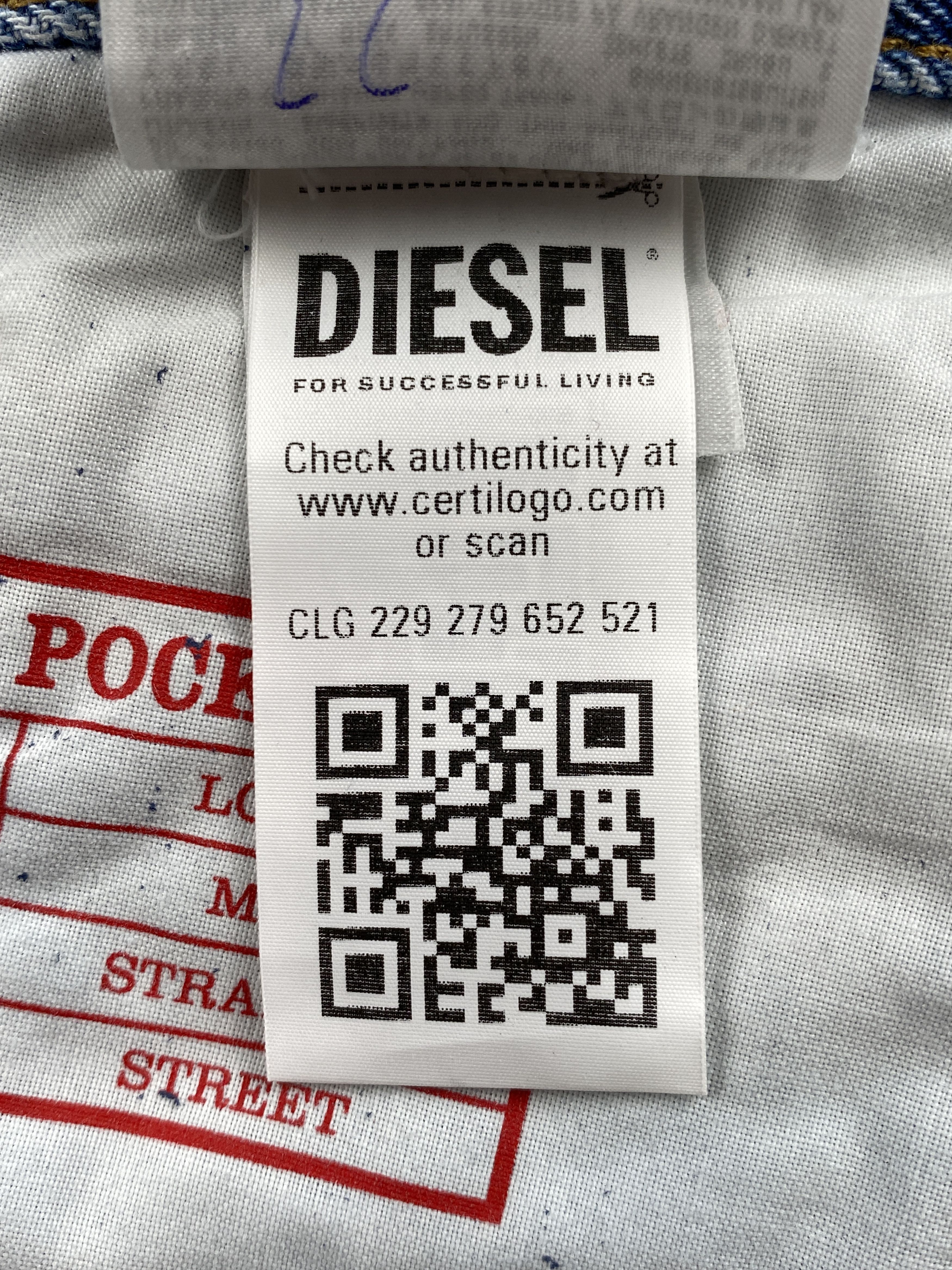 Diesel 2010 5 Pocket Denim Jeans Size US 35 - 22 Thumbnail