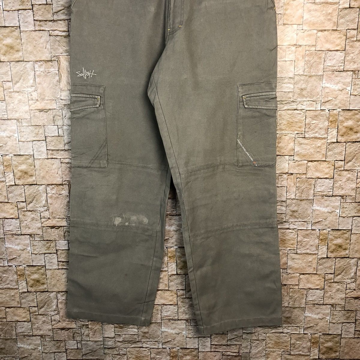 Japanese Brand Soljan Grey tactical utility Cargo Multipocket Pants #A357 Size US 32 / EU 48 - 3 Thumbnail