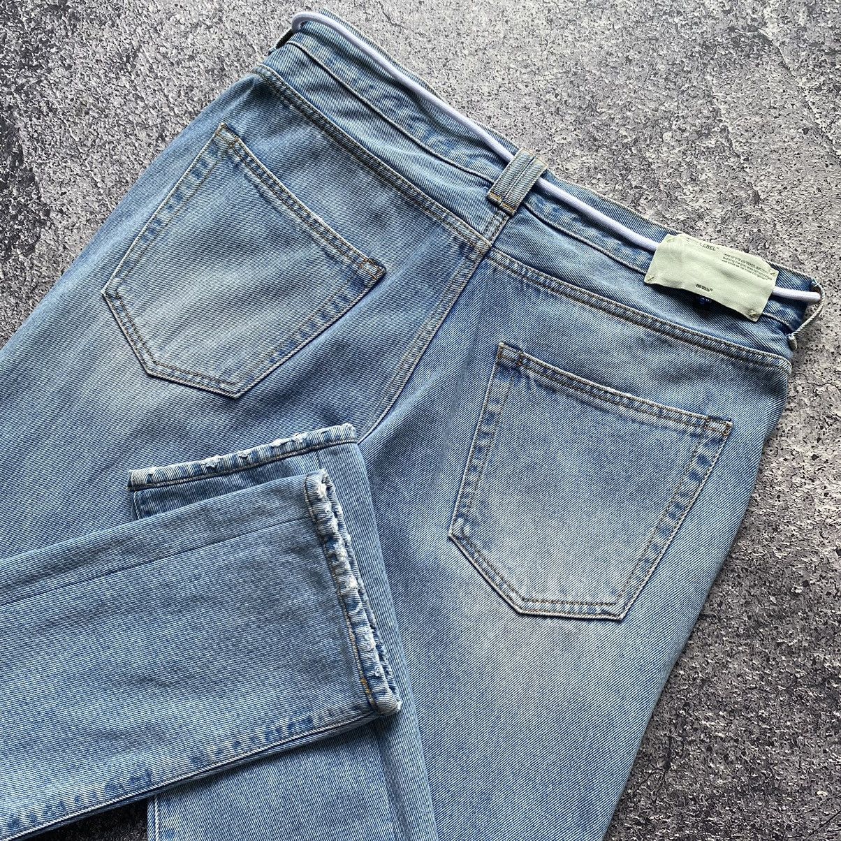 Off-White OFF-WHITE Diagonal Stripe Jeans Size US 33 - 5 Thumbnail