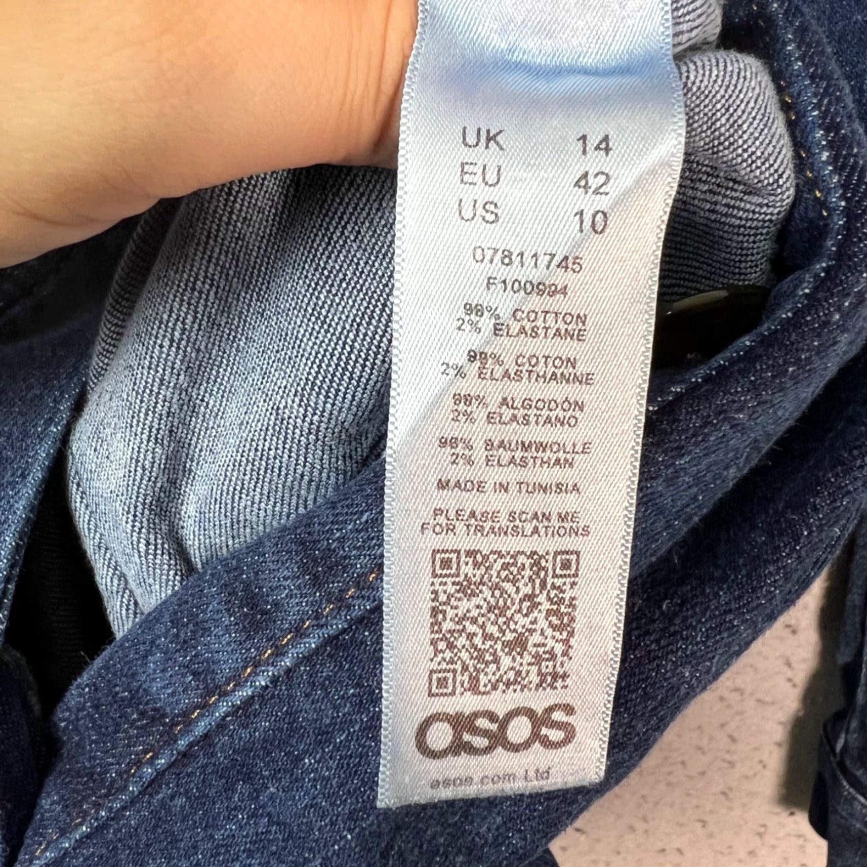 Asos ASOS Womens Jumpsuit Denim Blue 10 One-Piece Workwear Casual Size 32" / US 10 / IT 46 - 4 Thumbnail